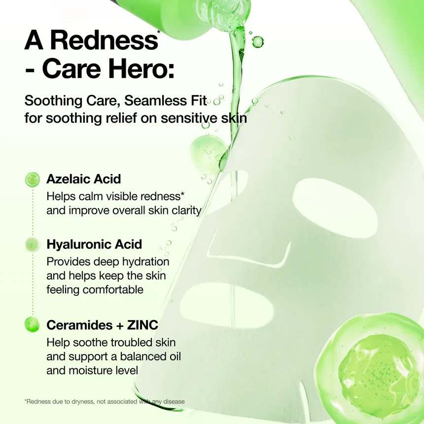 Azelaic Acid Hyaluron Redness Soothing Serum Mask - Image 2