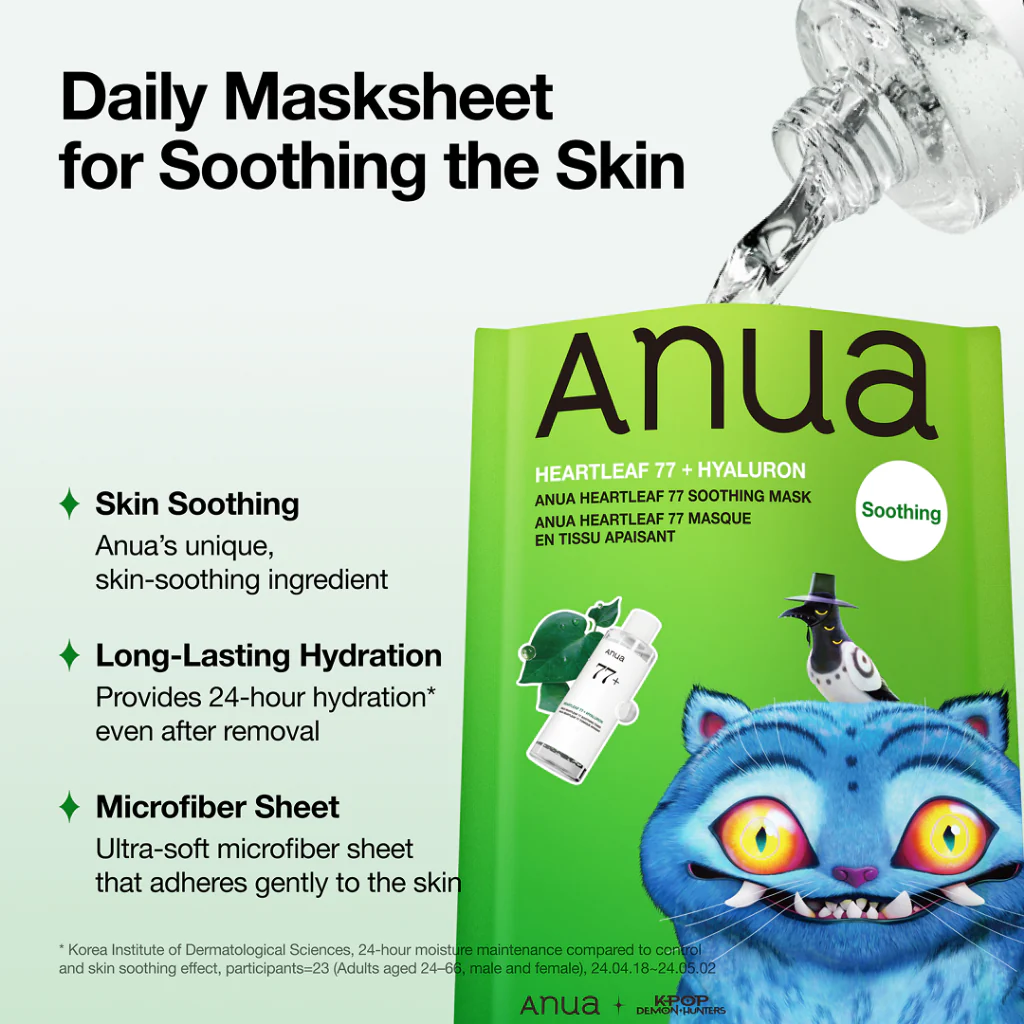 K-Pop Demon Hunters Heartleaf 77 Soothing Mask Depry & Sussie - Image 2