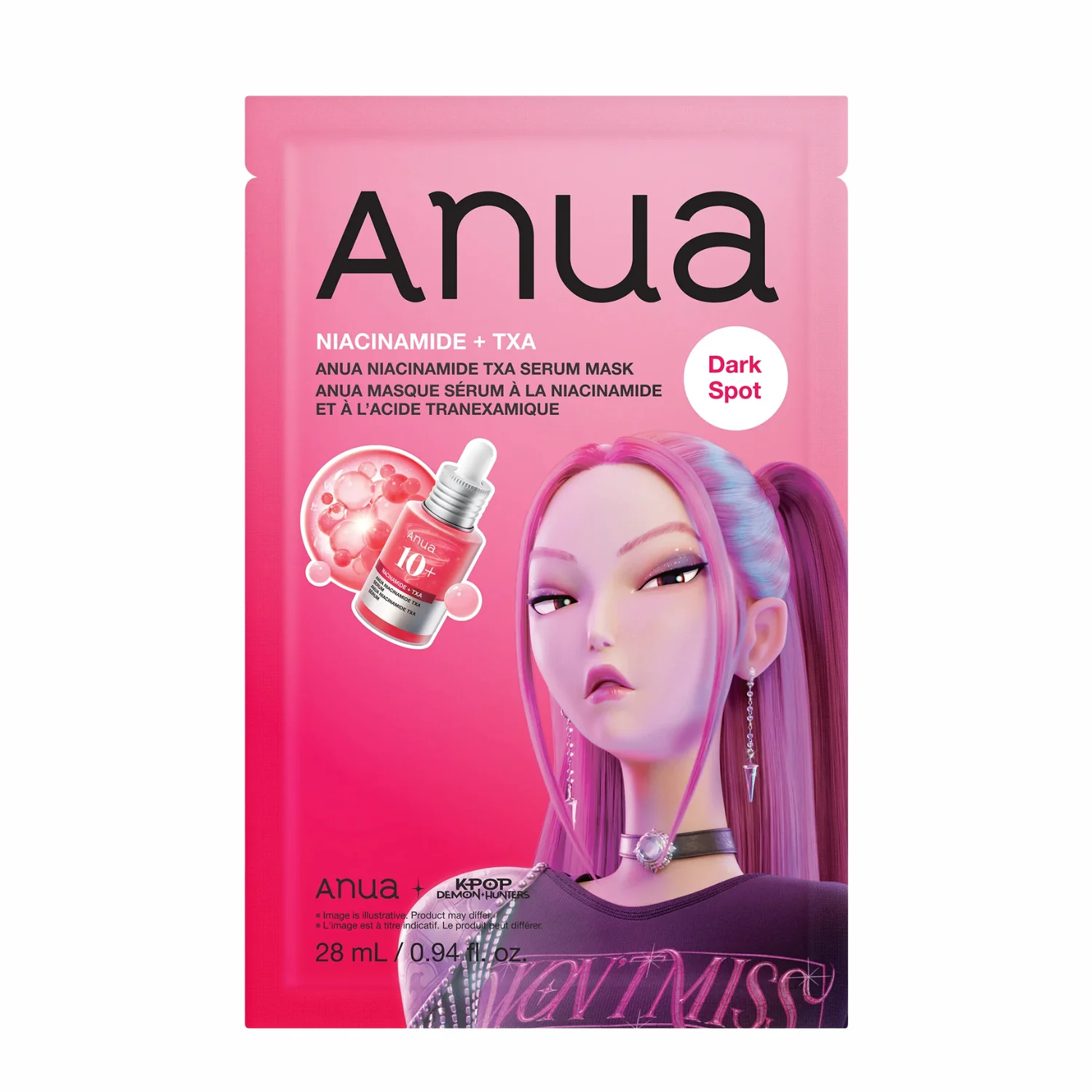 K-Pop Demon Hunters Niacinamide TXA Serum Mask Mira
