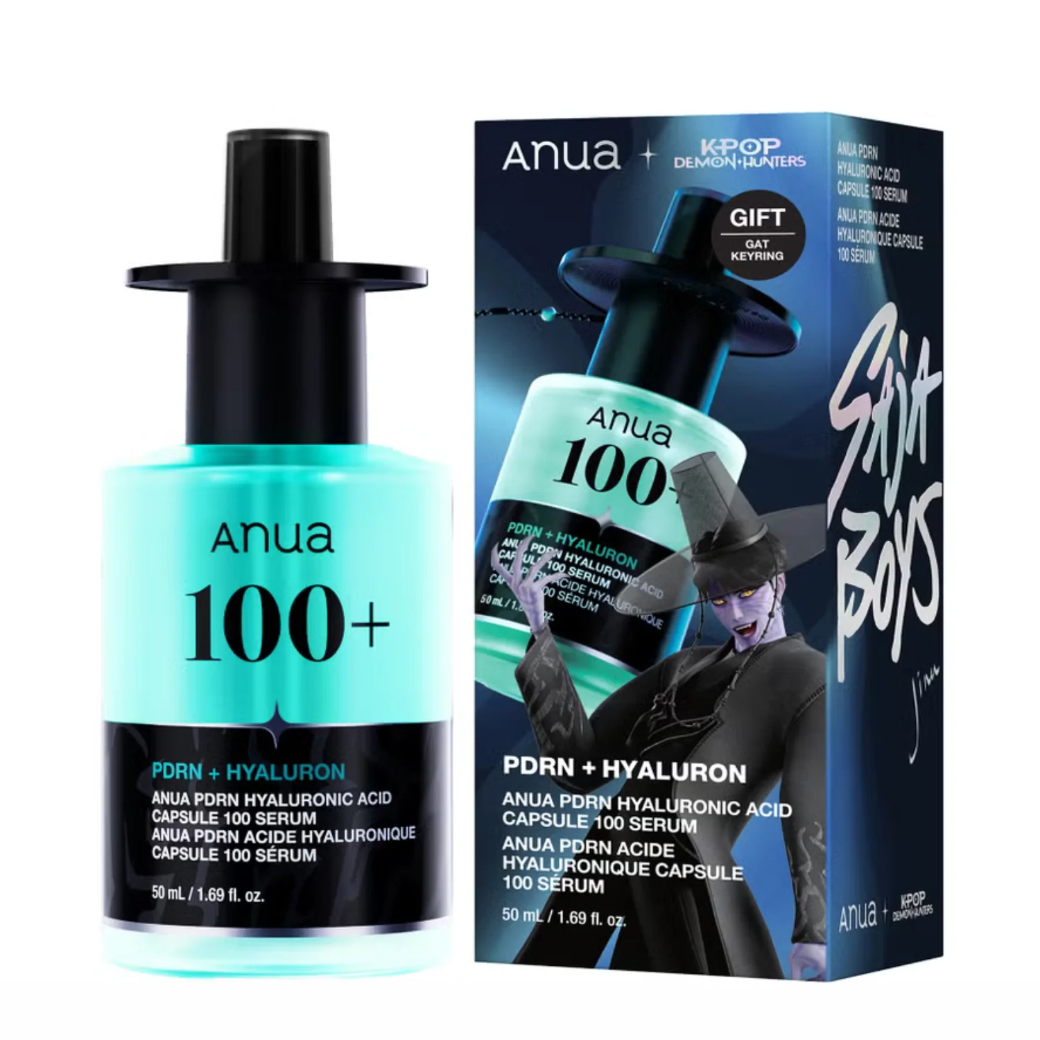 K-Pop Demon Hunters PDRN Hyaluronic Acid Capsule 100 Serum 50 ml.