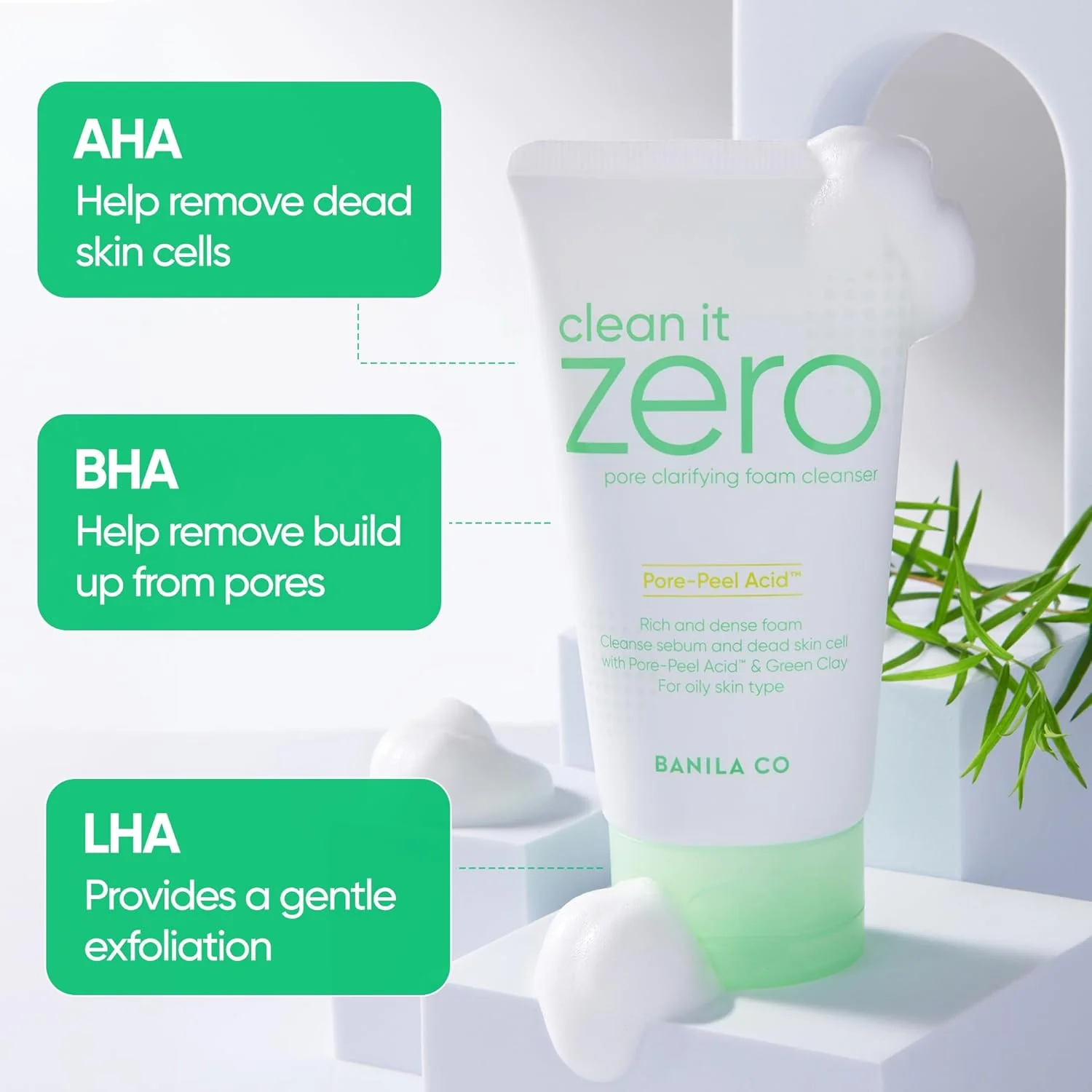 Clean It Zero Pore Clarifying Foam Cleanser - Image 3