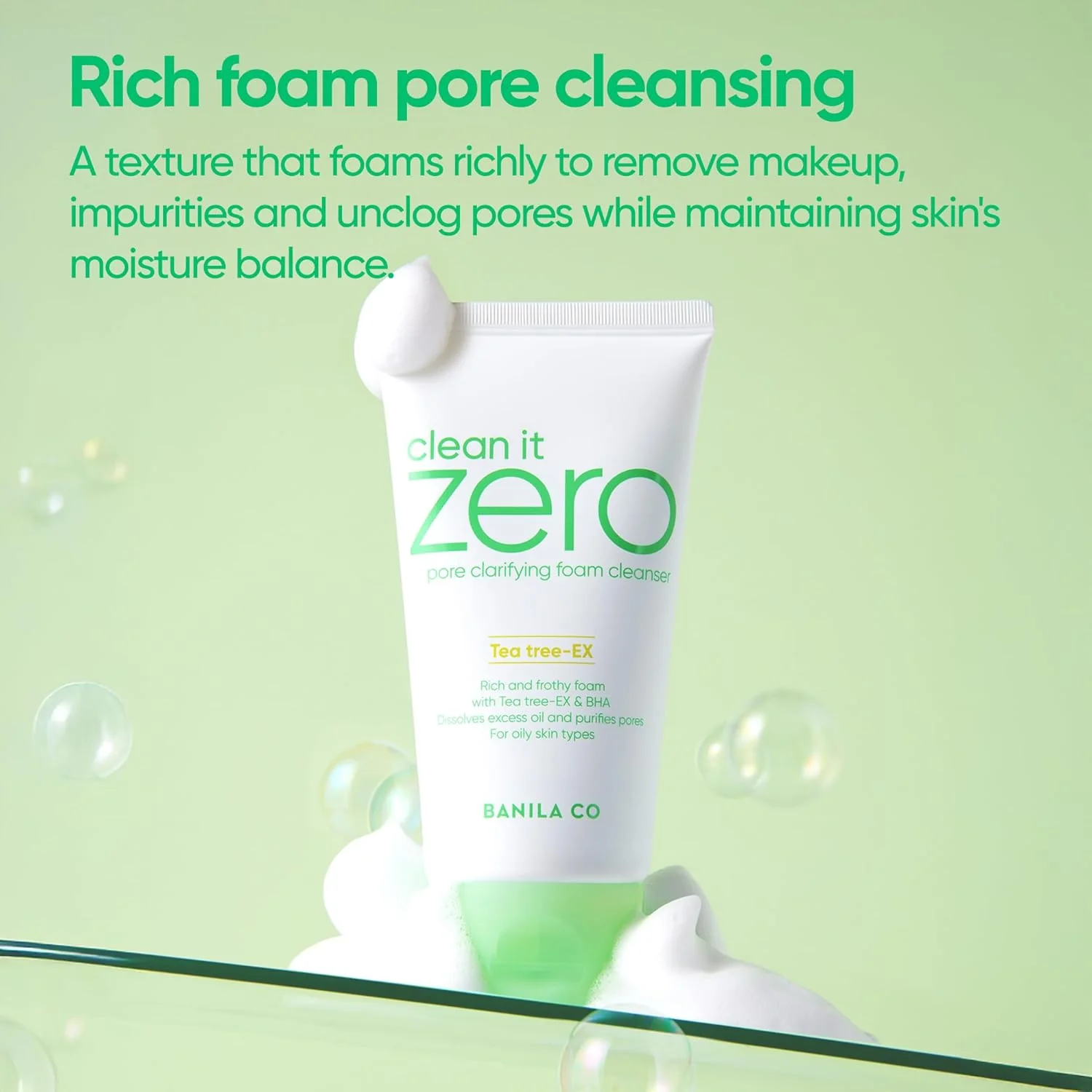 Clean It Zero Pore Clarifying Foam Cleanser - Image 5