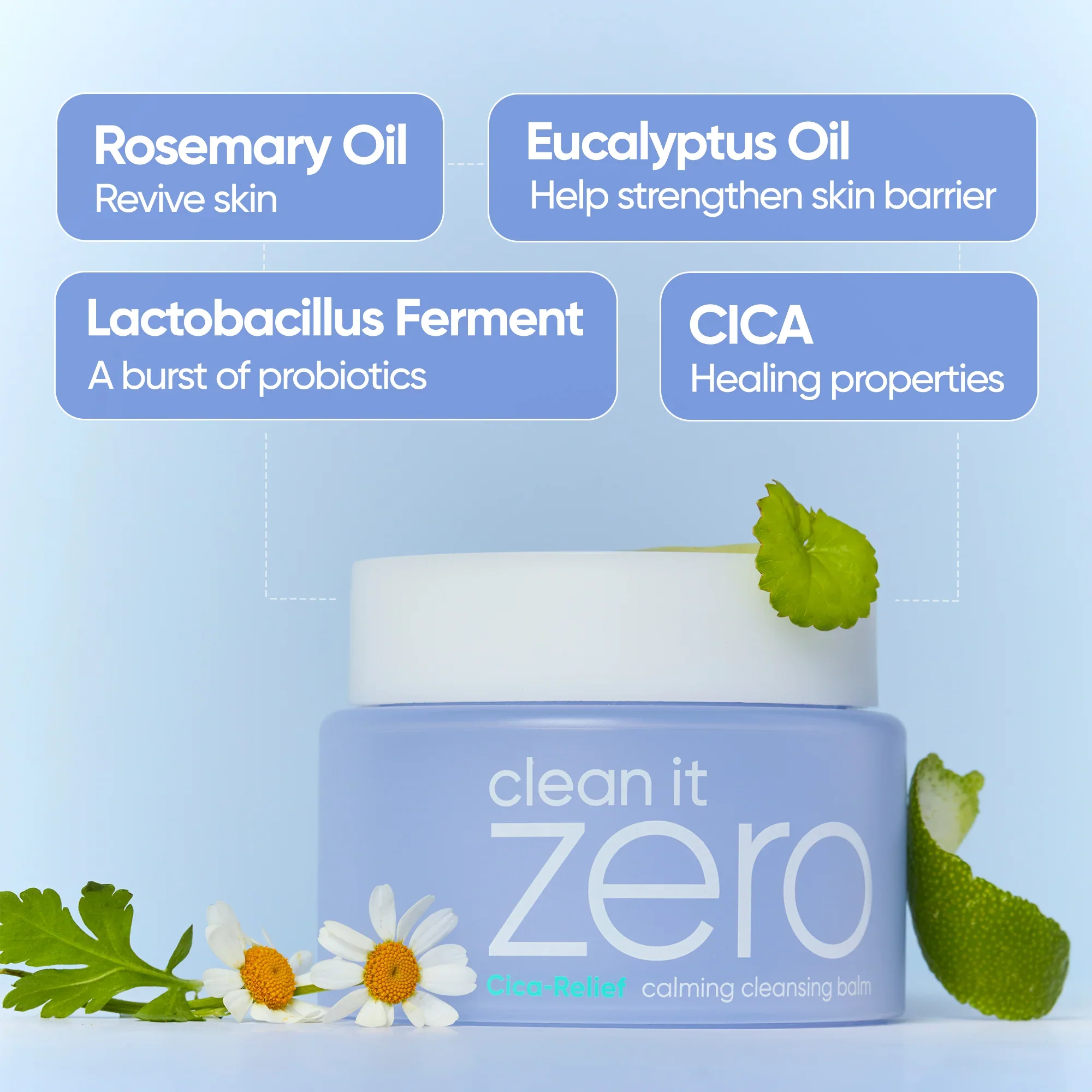 Clean It Zero Cica-Relief Calming Cleansing Balm - Image 3