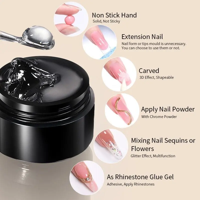 Pure Color & Glitter Non Stick Hand Extension Gel NEG29 - Image 2