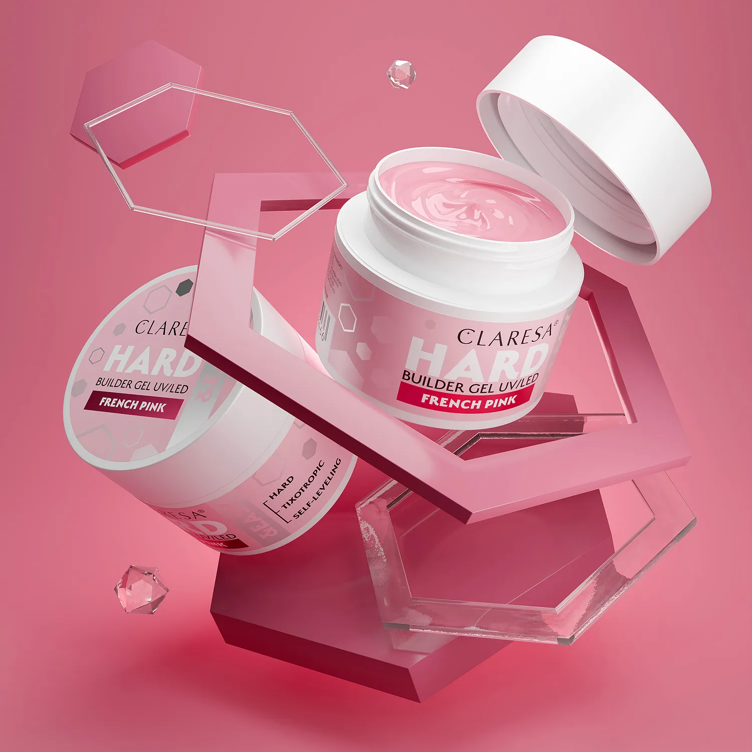 UV/LED Hard & Easy Builder Gel French Pink 12g - Image 5