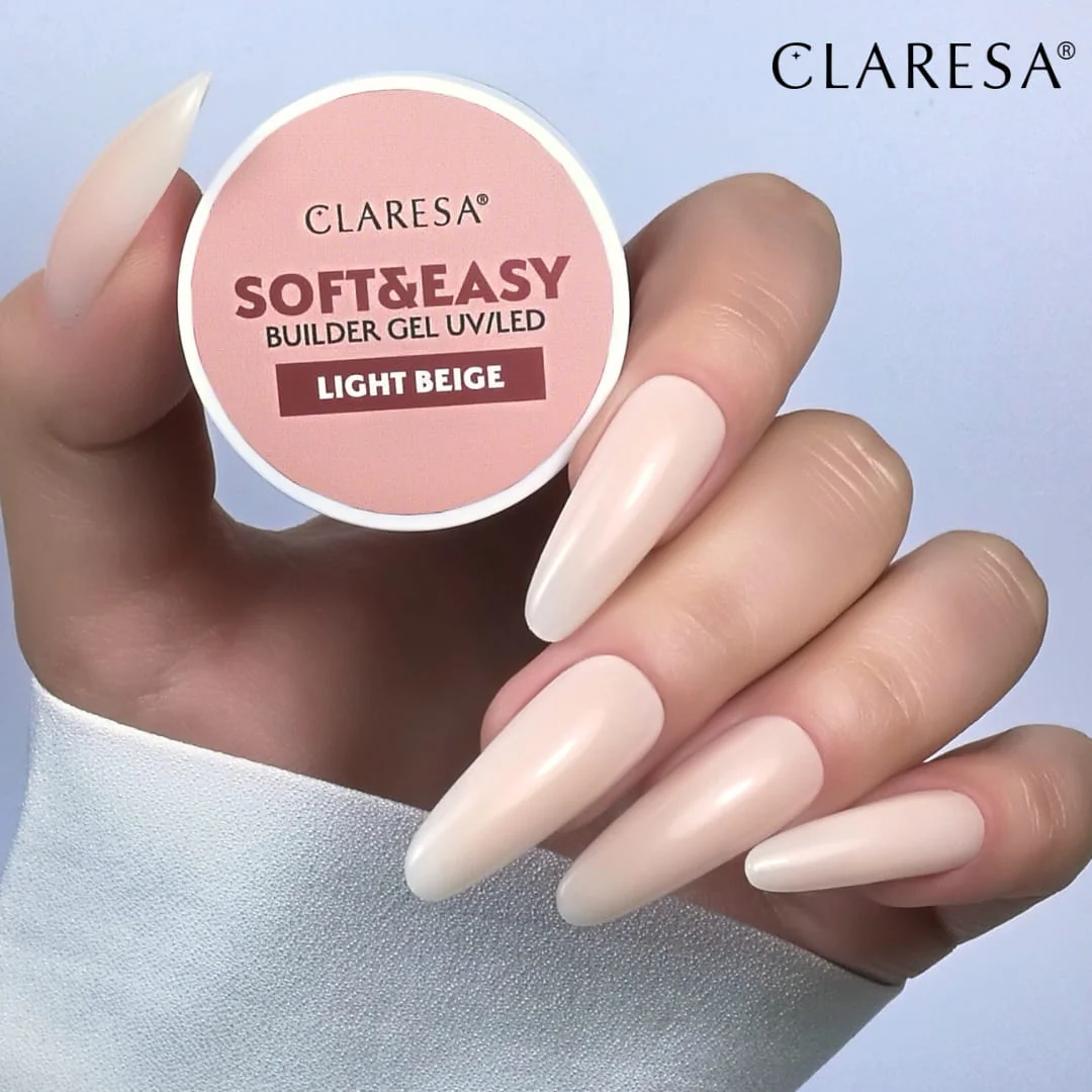 UV/LED Soft & Easy Builder Gel Light Beige 12g - Image 2