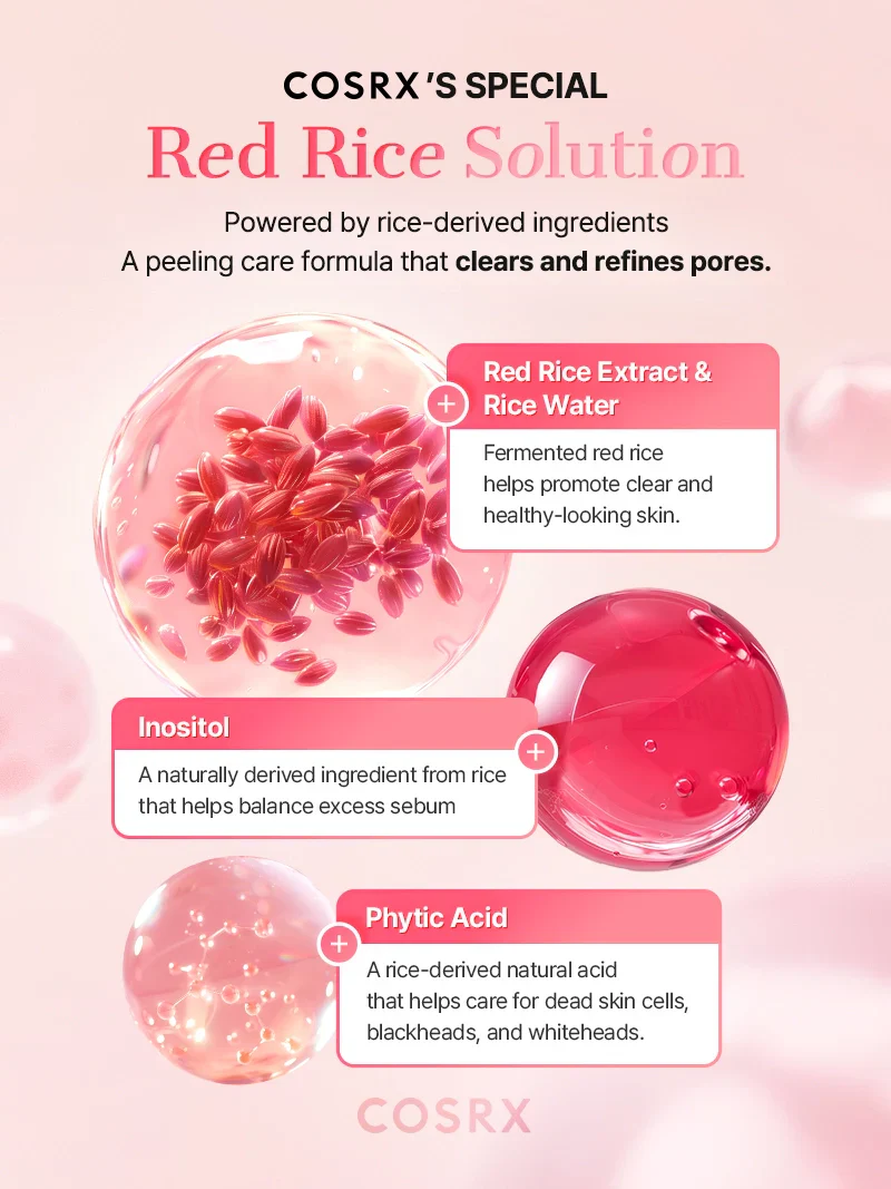 Red Rice Inositol Exfoliating Care Pore Peel Serum - Image 7