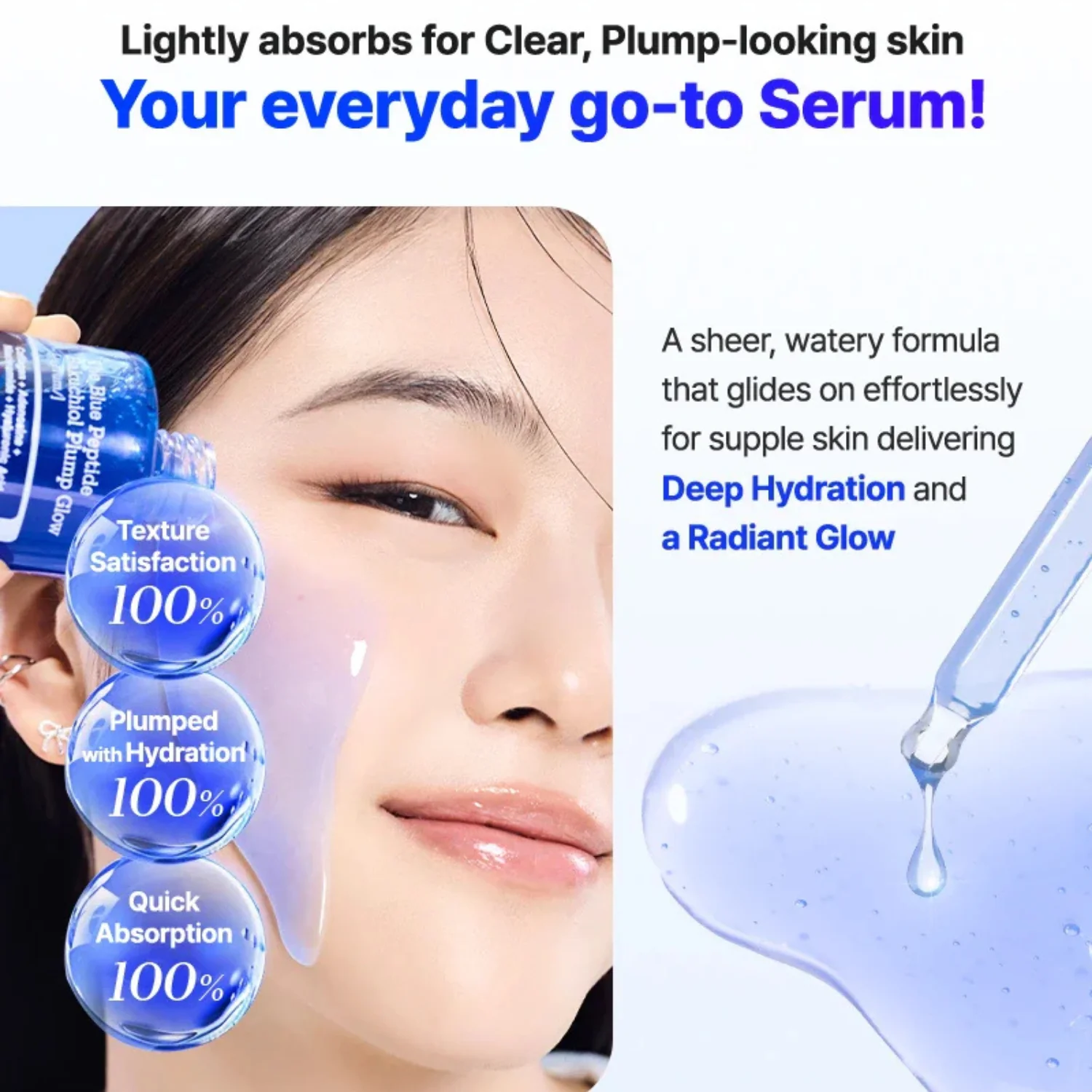 The Blue Peptide Bakuchiol Plump Glow Serum - Image 3