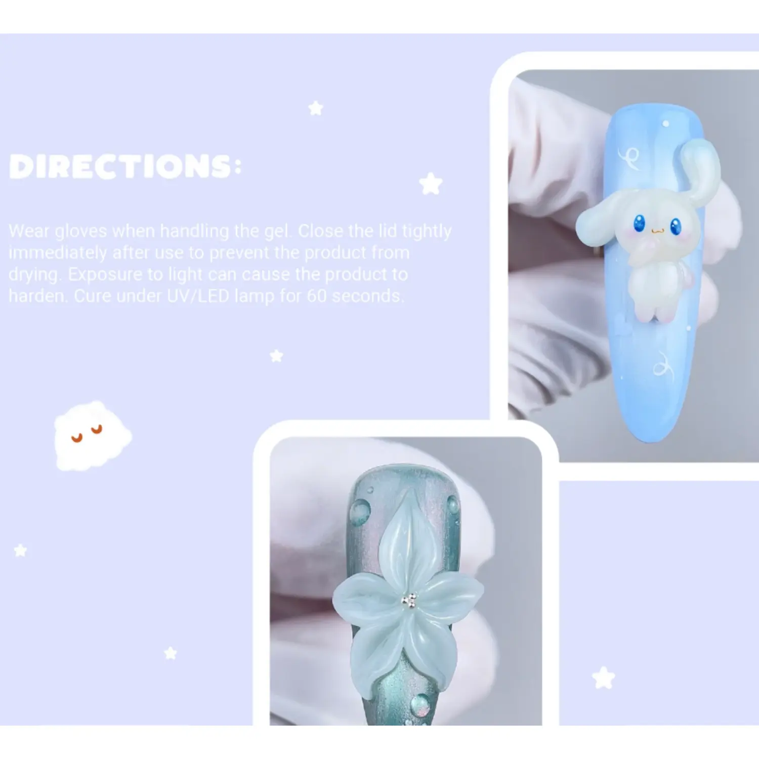 Cris Clay Korean Milky White 3D Gel - Image 3