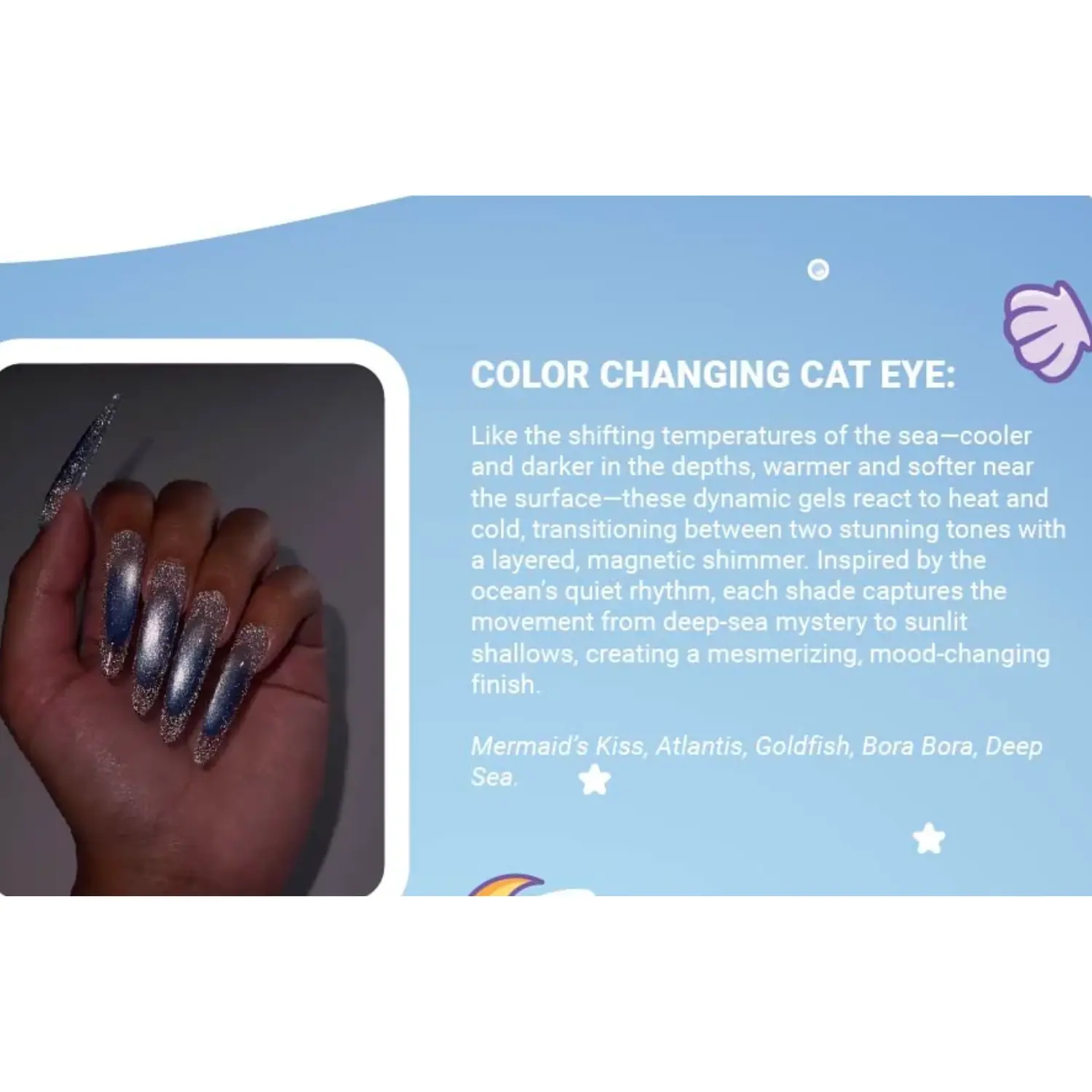 Sea x Sky Magnetic Cat Eye Gel Polish Bora Bora - Image 5