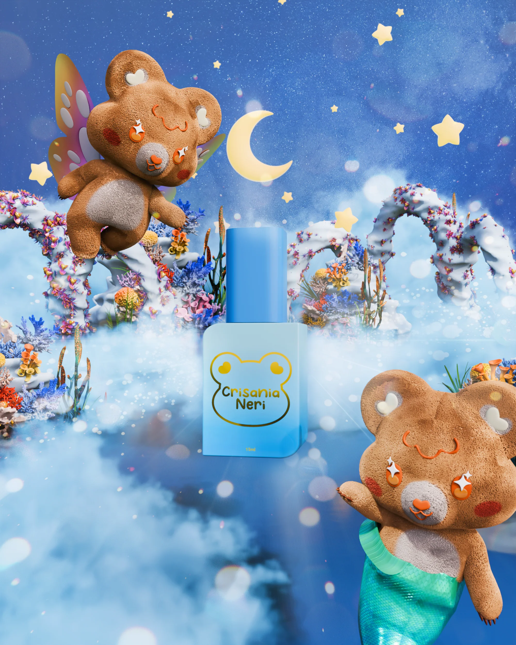 Sea x Sky Magnetic Cat Eye Gel Polish Moonbeam - Image 2