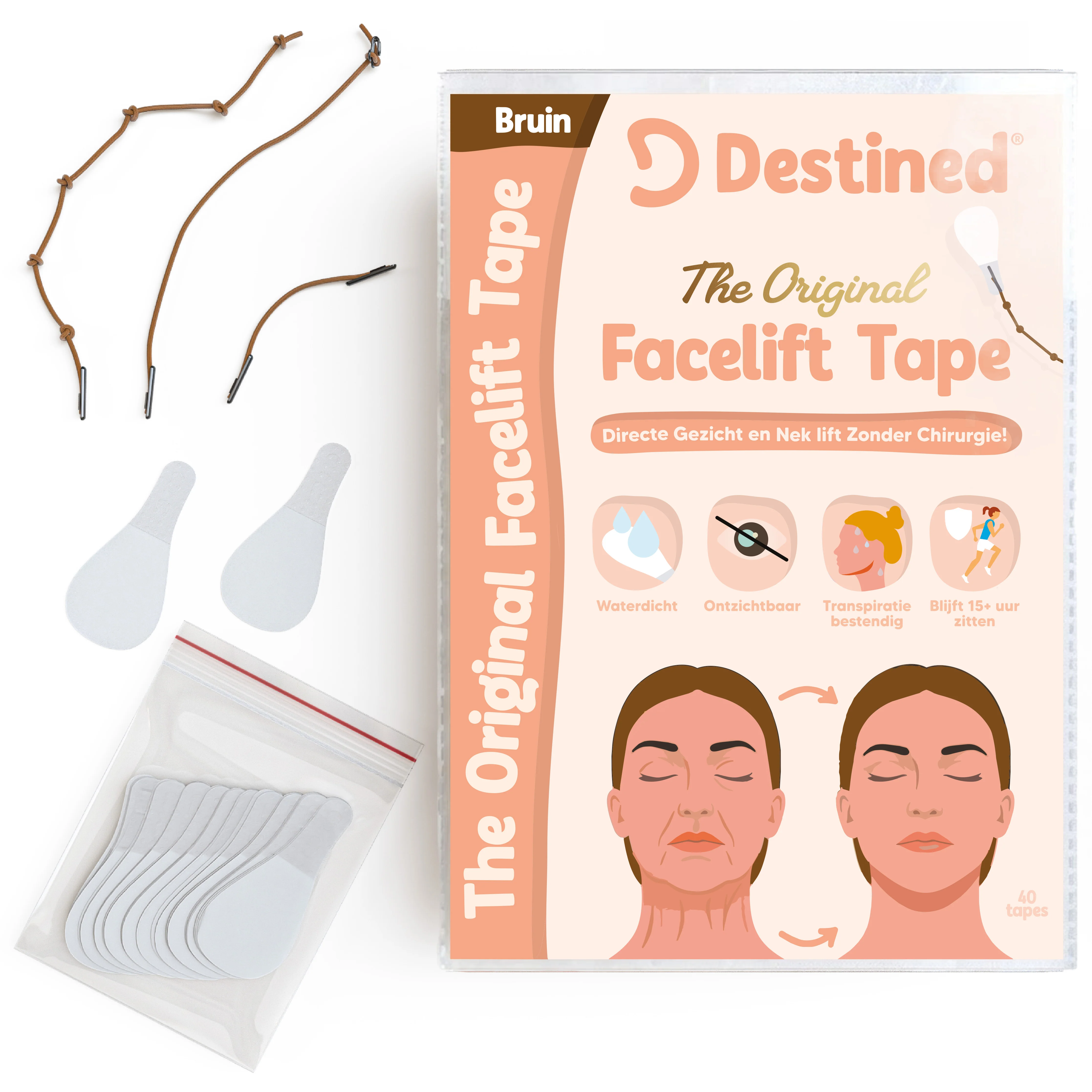 Facelift Tape Set Original Brown