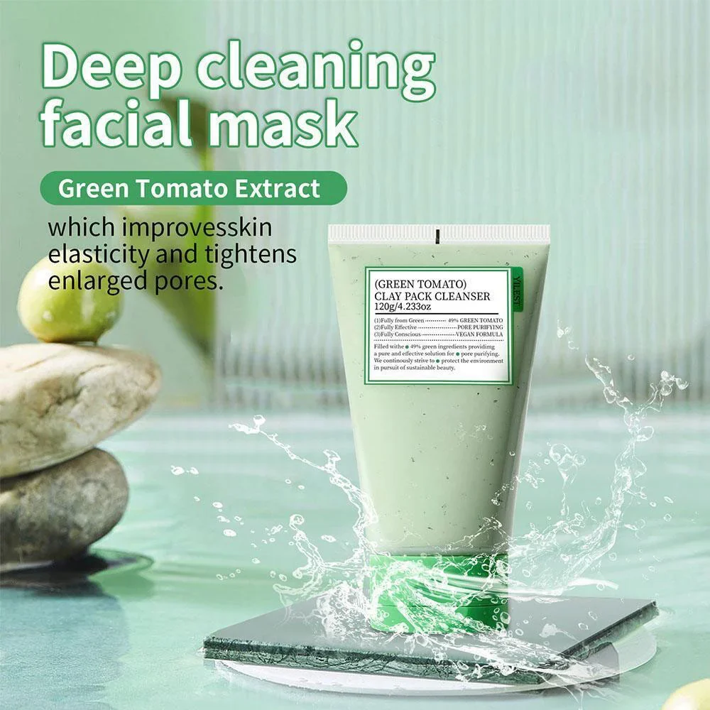 Green Tomato Clay Pack Cleanser Mini - Image 3