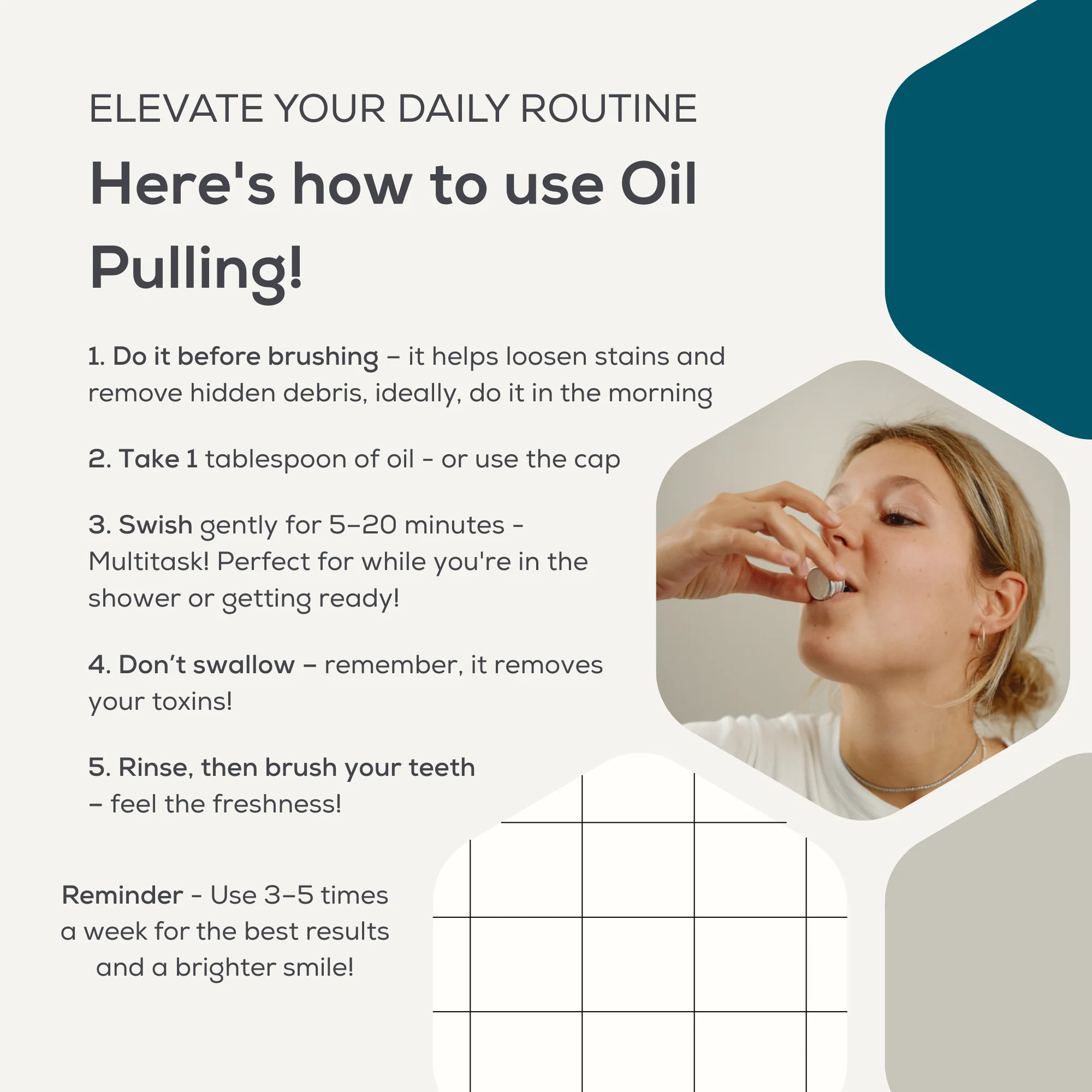 Oil Pulling Mouthwash Activated Charcoal - Image 3