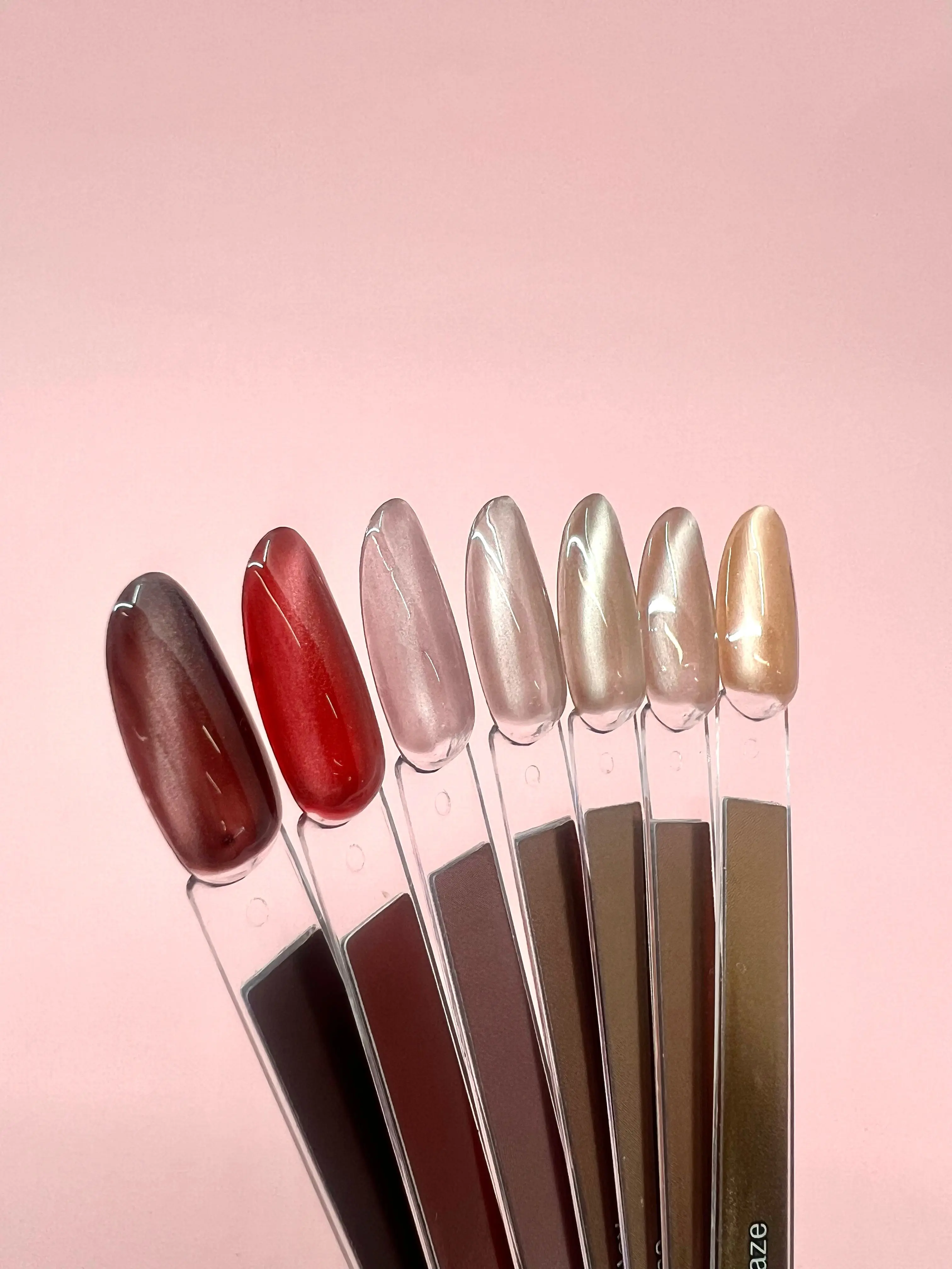 Cat Eye Gel Polish Satin Honey Glaze - Image 2