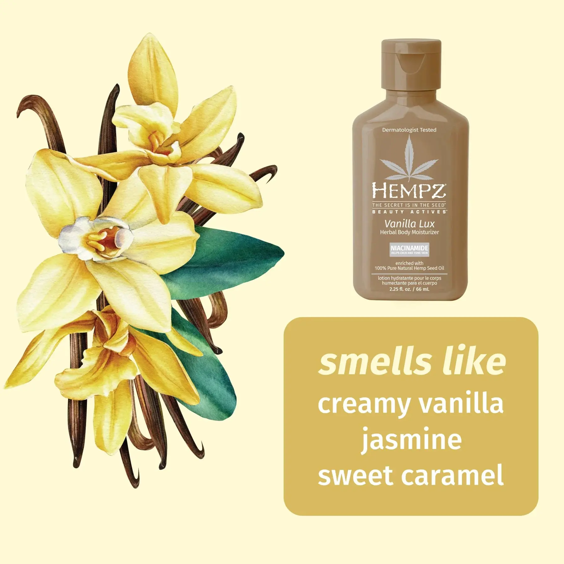 Travel-Size Vanilla Lux Herbal Body Moisturizer - Image 2