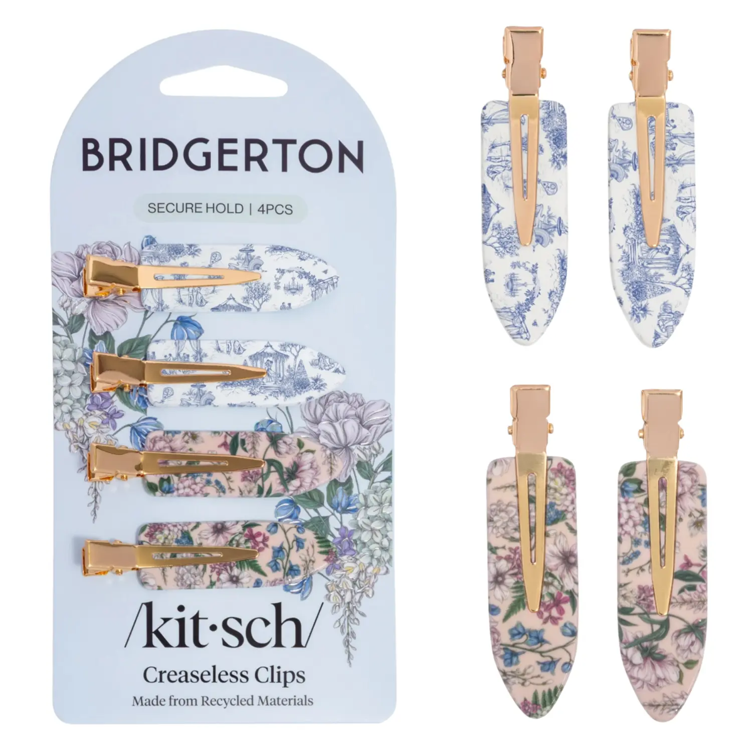 x Bridgerton Creaseless Clips Toile In Bloom