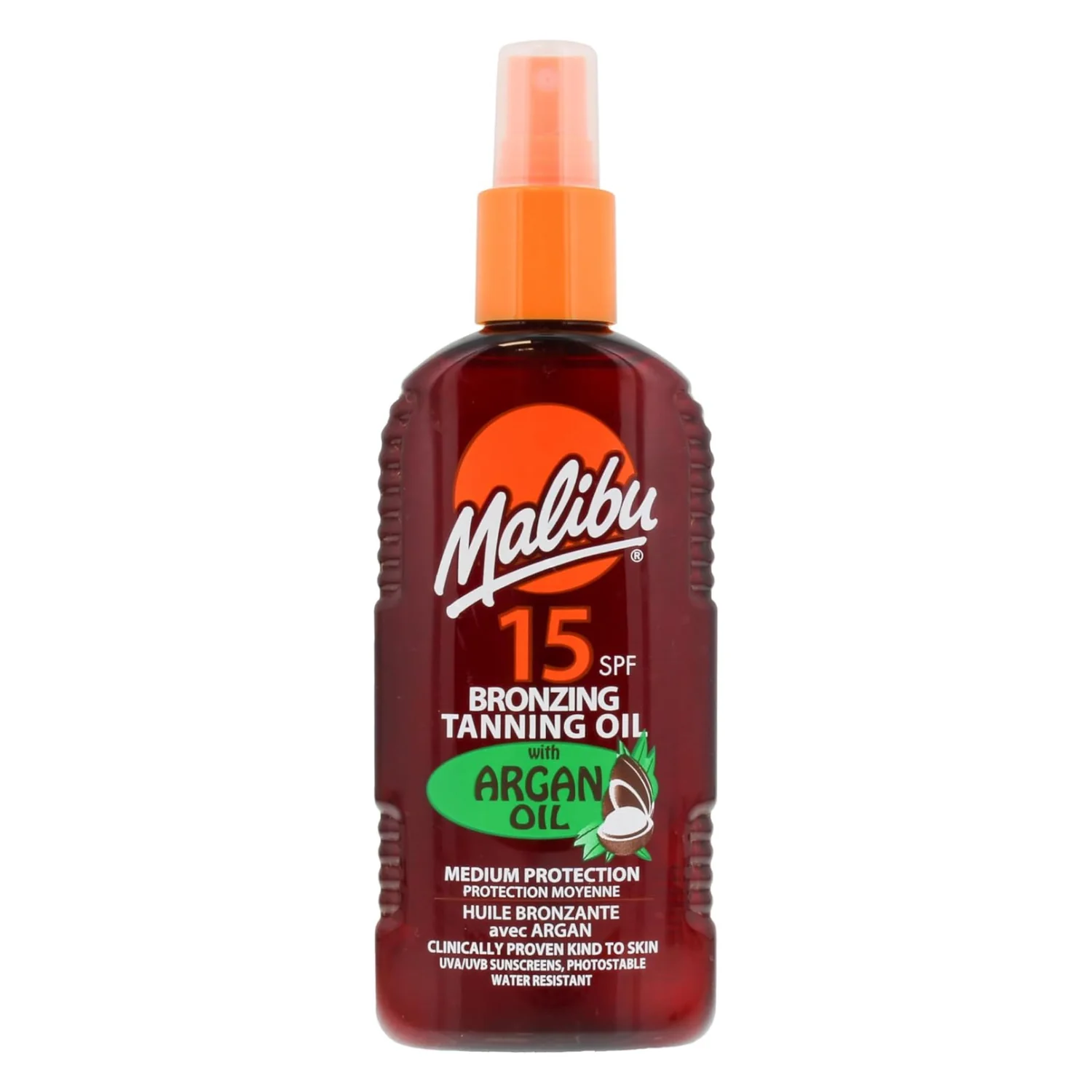 SPF 15 Bronzing Tanning Oil With Argan Oil 200 ml.