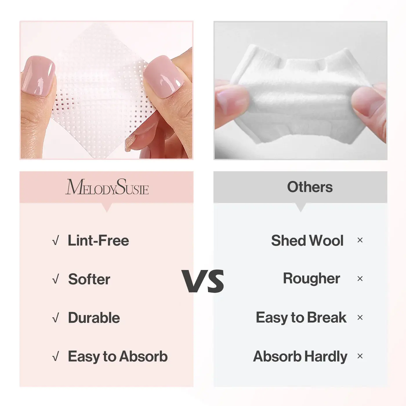 Lint Free Nail Wipes 1050Pcs - Image 4