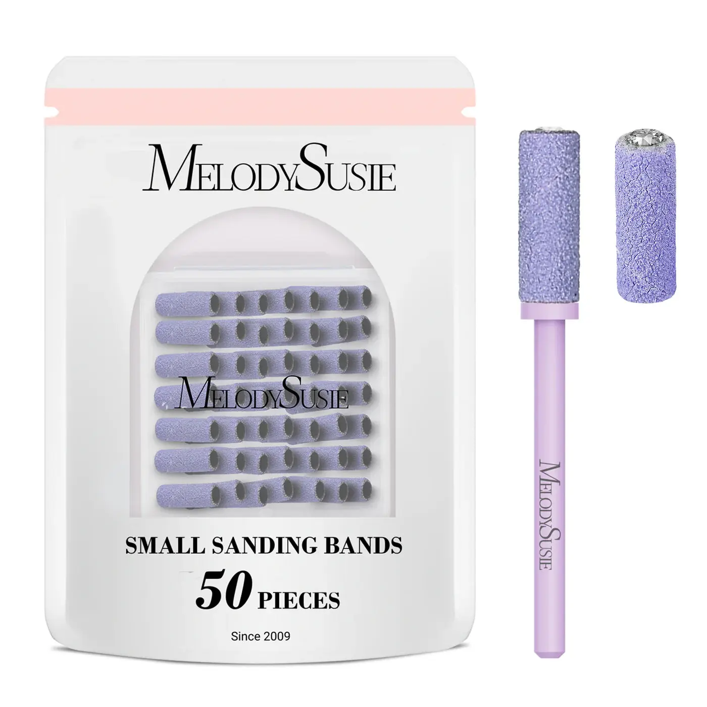Nail Drill Bits Small Sanding Bands 180 Grit 50 Pcs