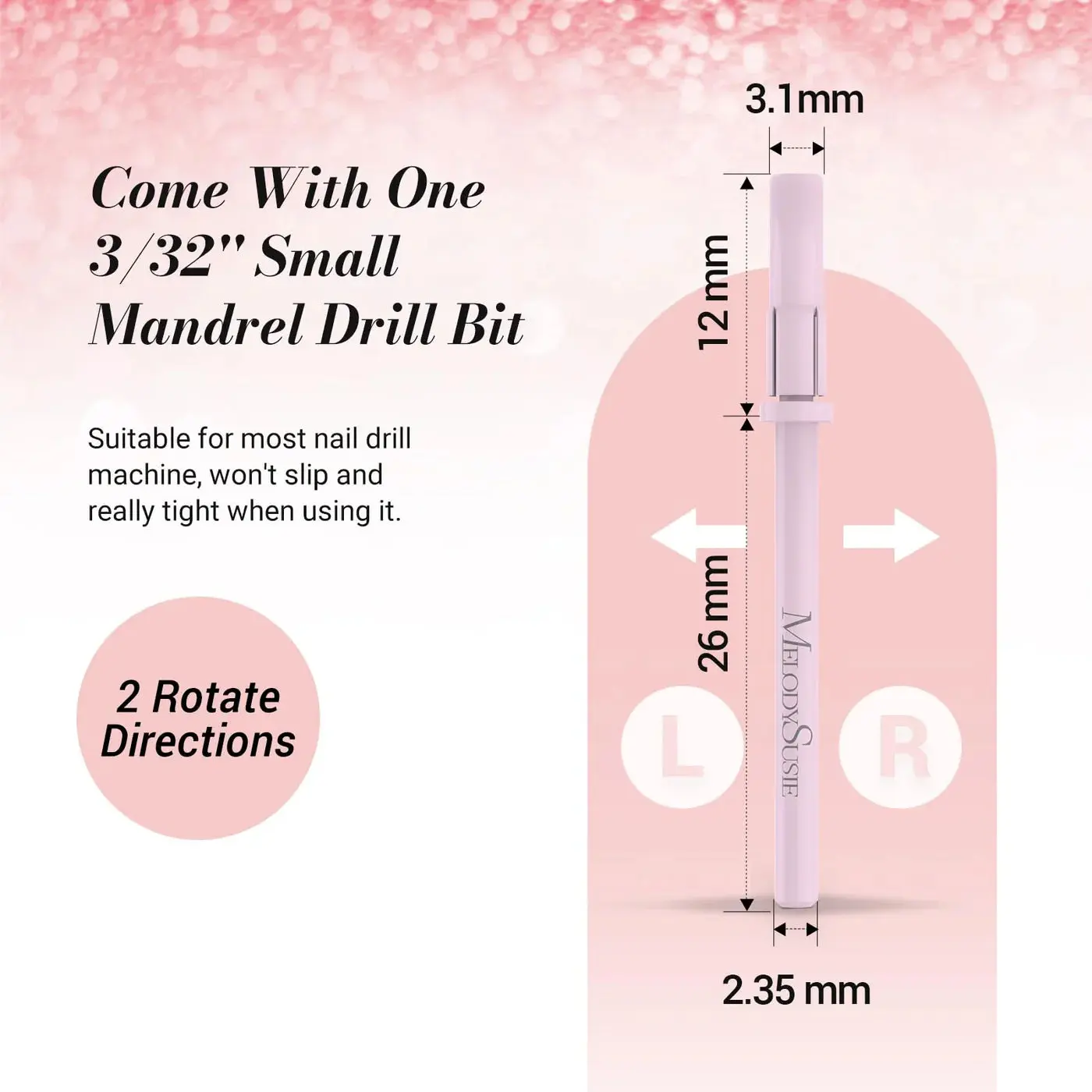 Nail Drill Bits Small Sanding Bands 240 Grit 50 Pcs - Image 4