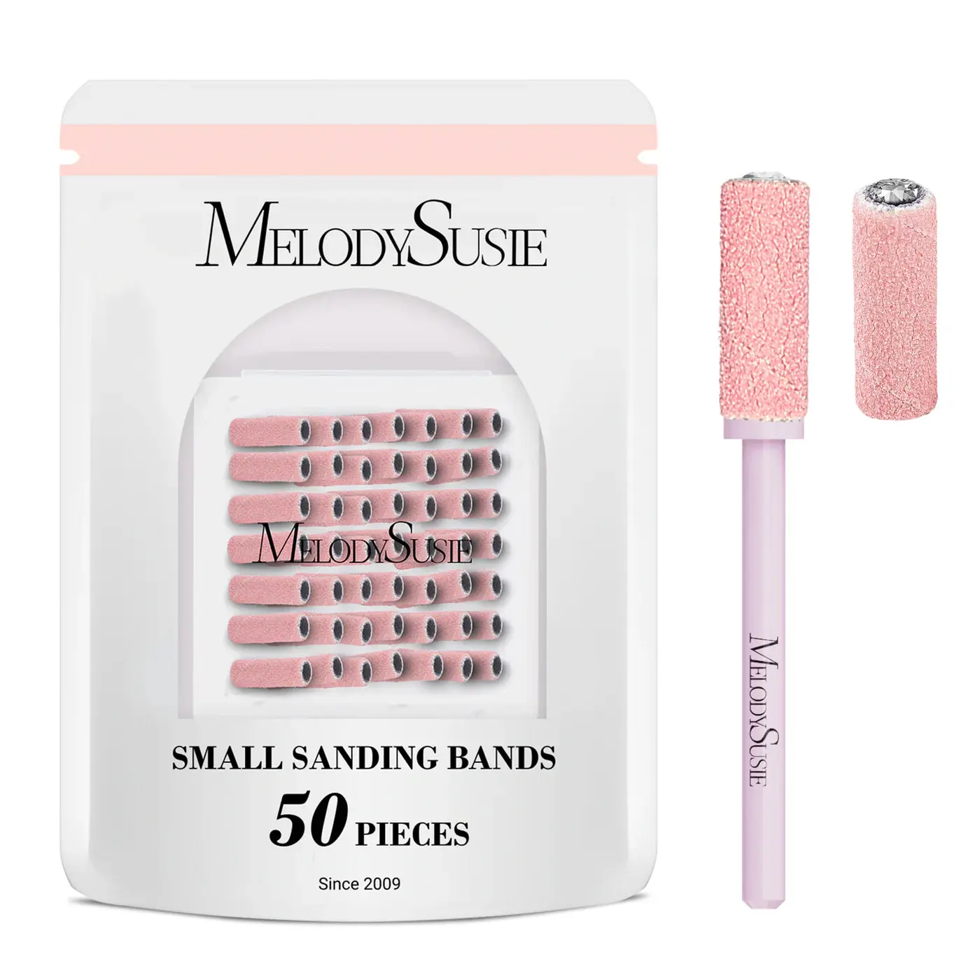 Nail Drill Bits Small Sanding Bands 240 Grit 50 Pcs