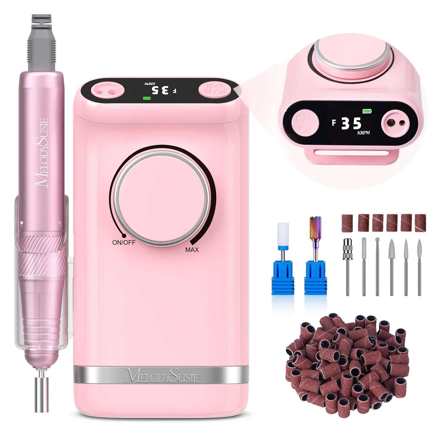 SM320G Nail Drill Pink - Image 2