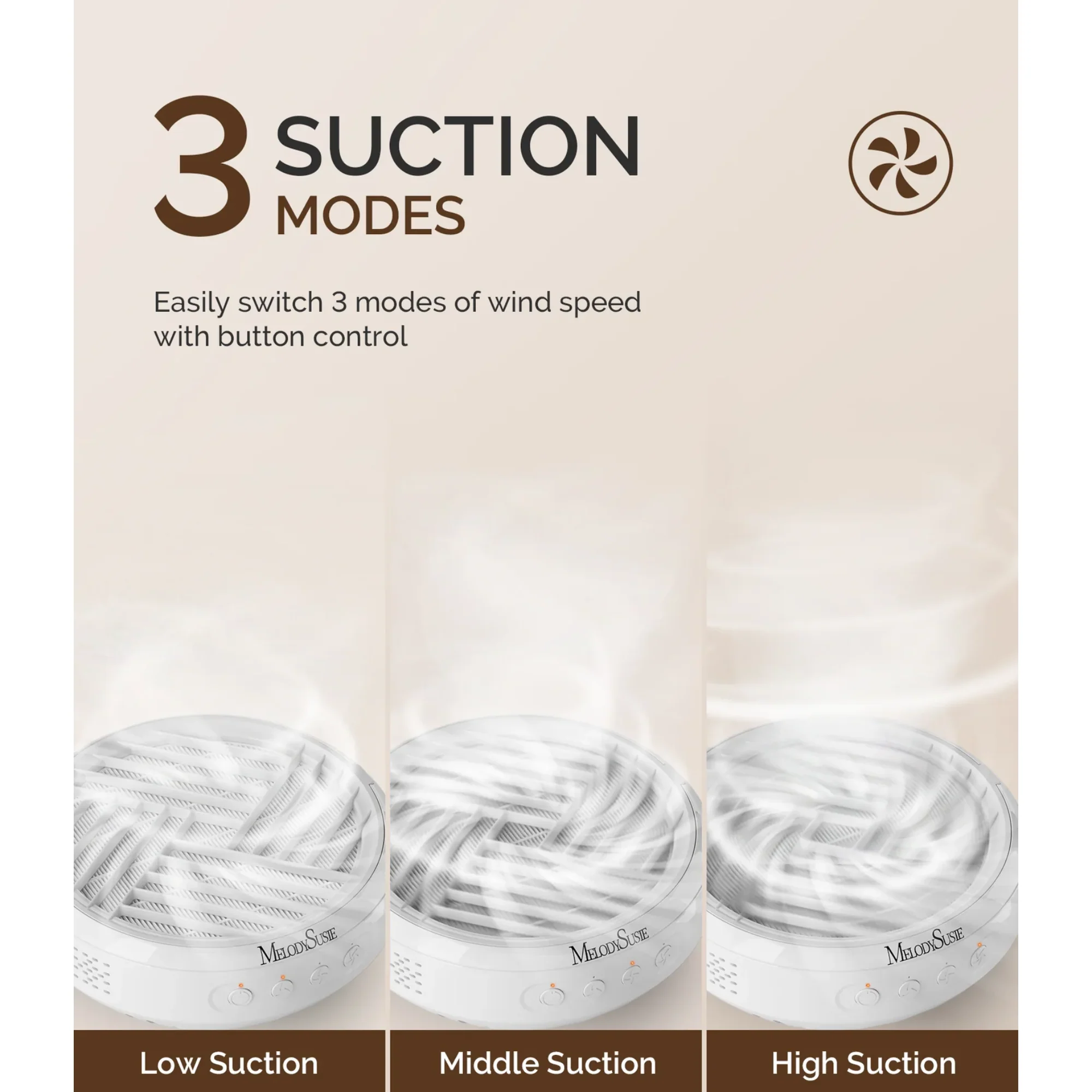 SProR Cordless & Rechargeable Nail Dust Collector White - Image 3