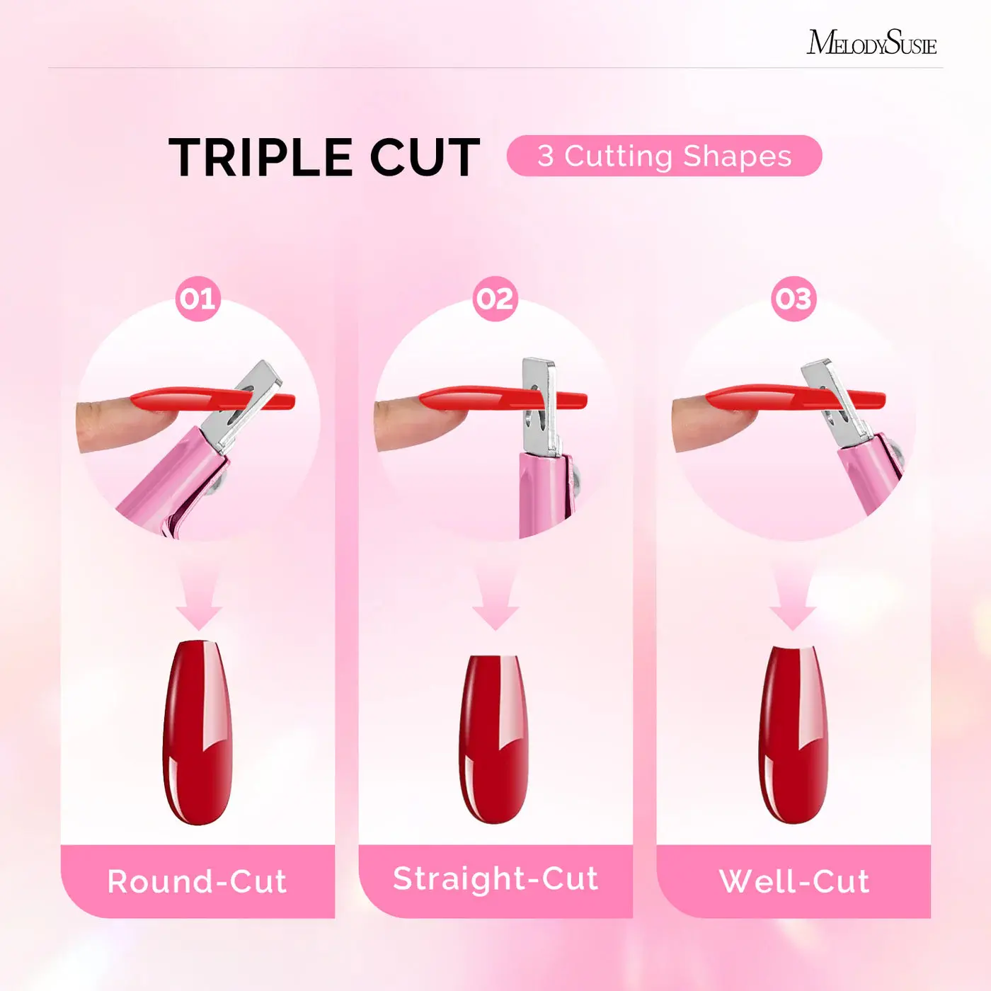 Stainless Steel Edge Cutter Pink - Image 2