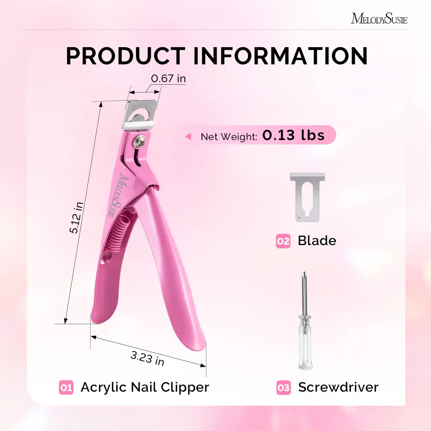Stainless Steel Edge Cutter Pink - Image 4