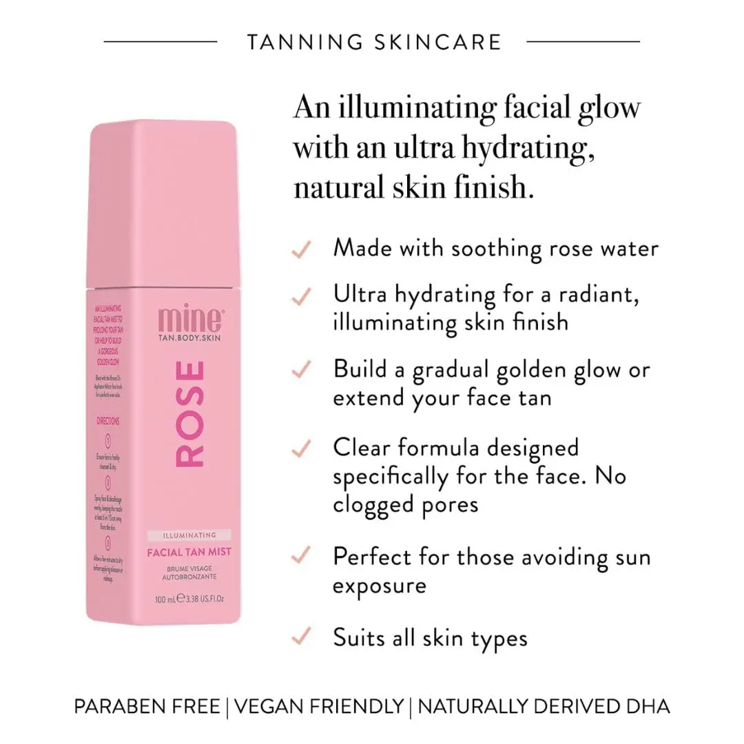 Rose Illuminating Facial Tan Mist - Image 3