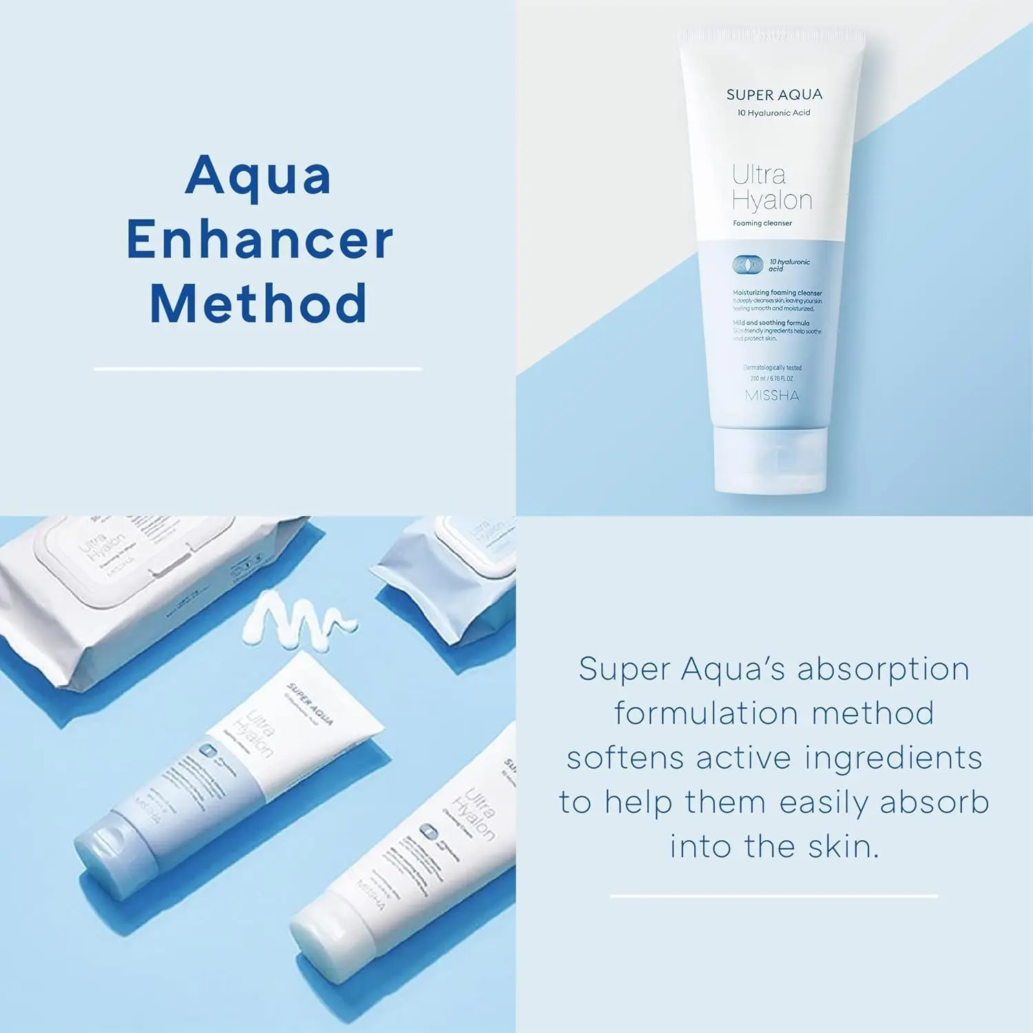 Super Aqua Ultra Hyalron Foaming Cleanser - Image 4