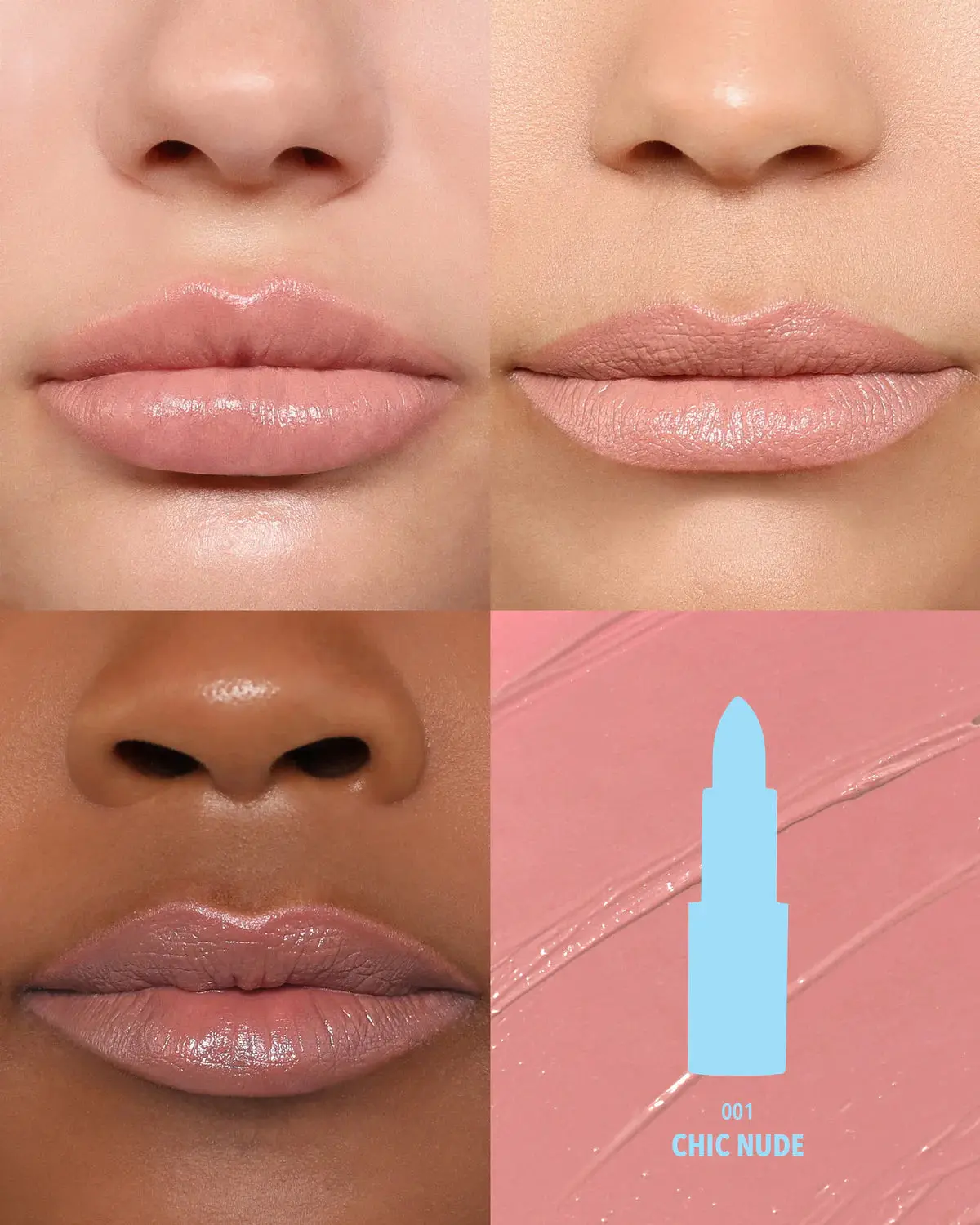 Chic Satin Lipstick 001 Chic Nude - Image 2