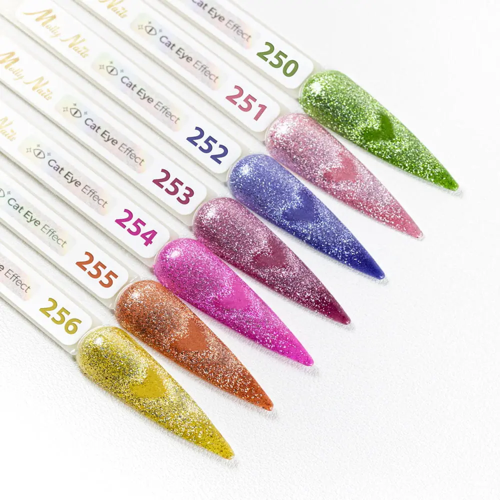 UV/LED Gel Polish Cat Eye Glacier Crush Nr 250 Emerald - Image 2