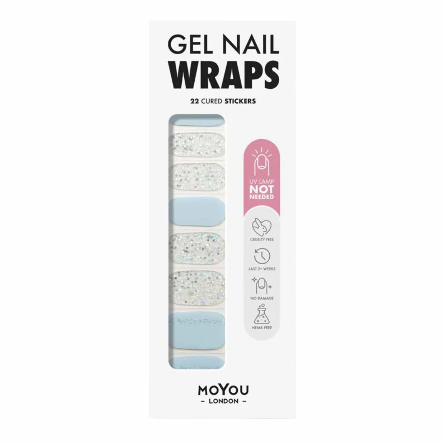 Non-UV Gel Wraps Icy Luxe