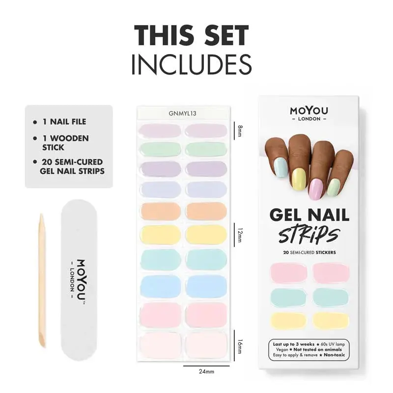 UV Gel Strips Pastel Sweets - Image 7
