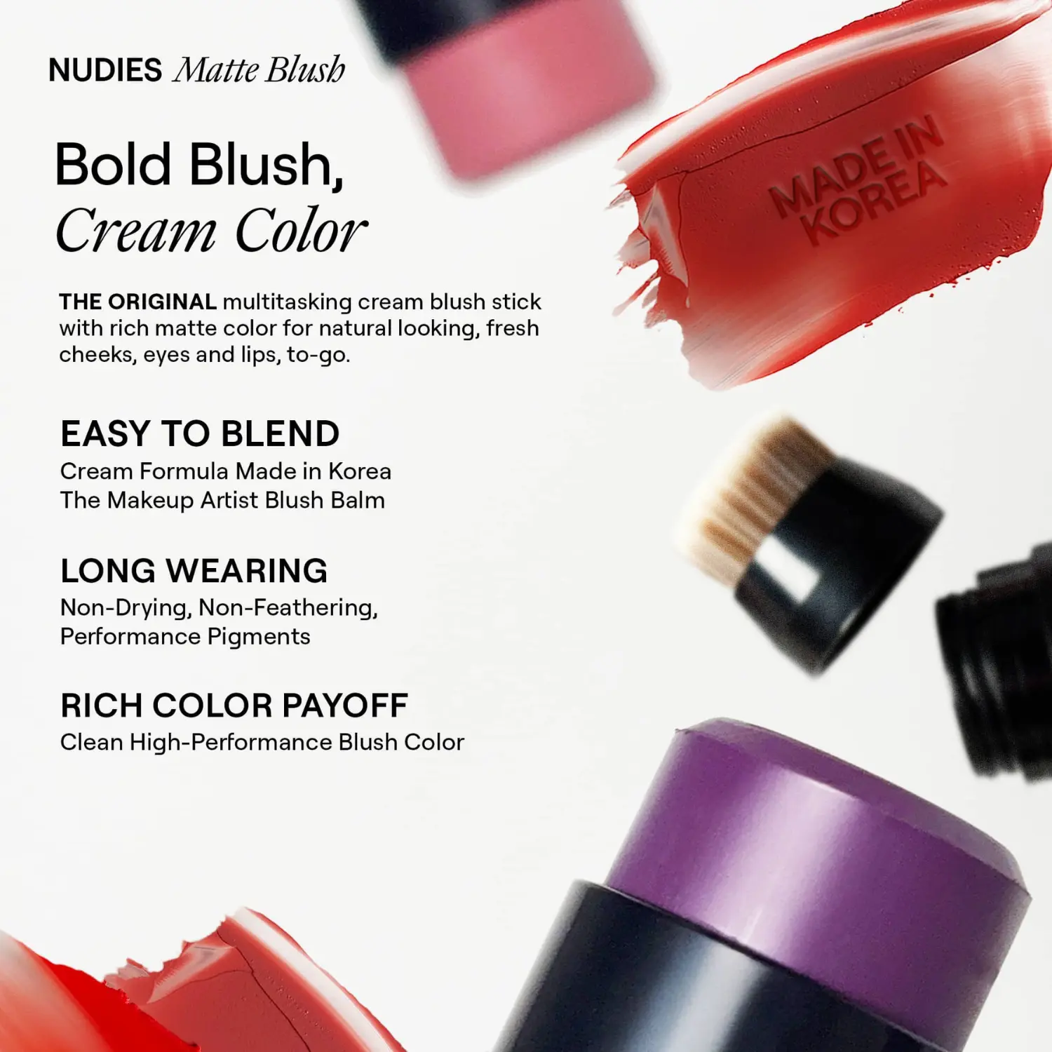 Nudies Blush Stick Sunkissed Pink - Image 5