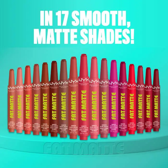 Fat Matte Smooth Color Lipstick Pink Puff - Image 6