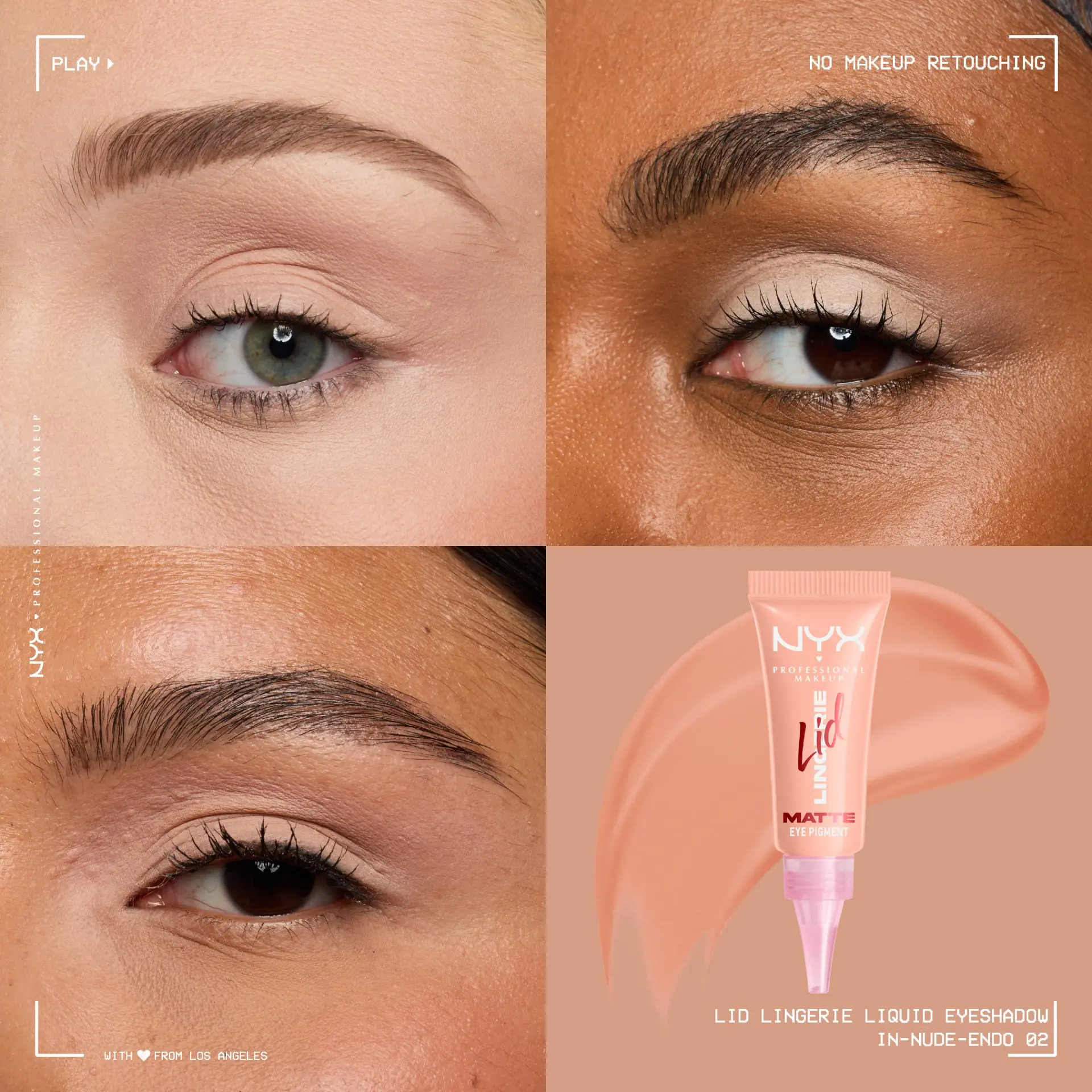 Lid Lingerie Cream Eye Pigment 02 In Nude Endo - Image 2