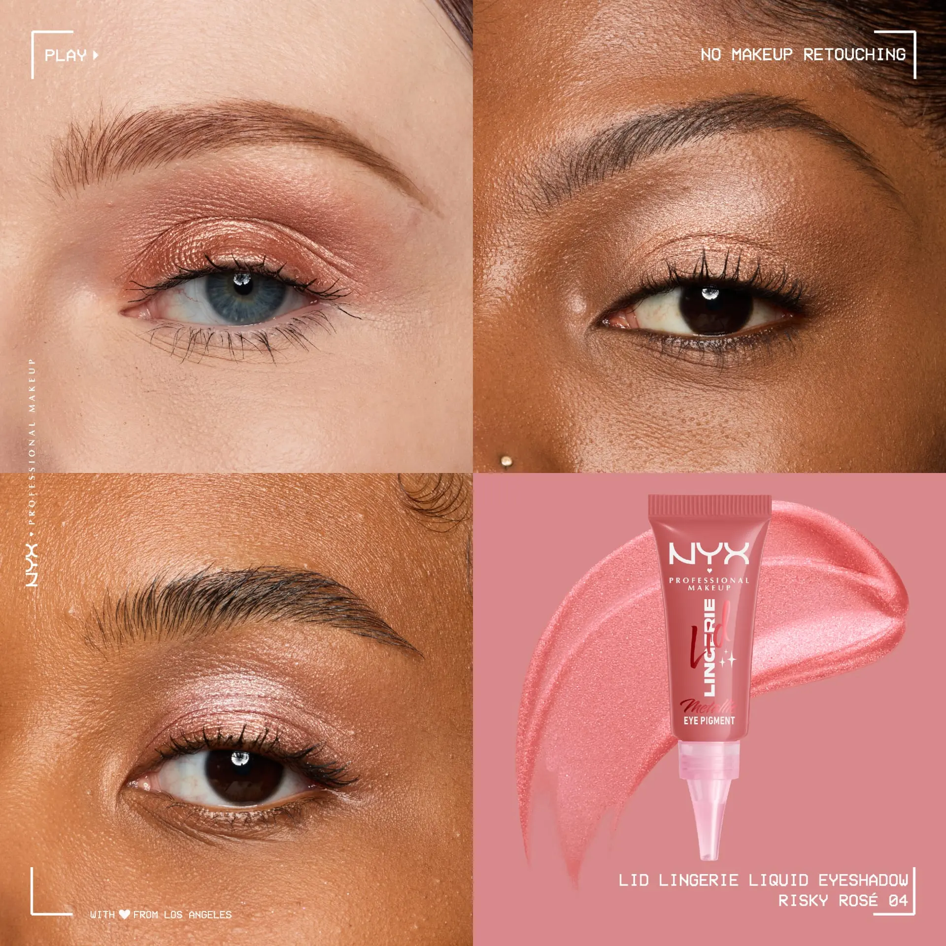 Lid Lingerie Cream Eye Pigment 04 Risky Rose - Image 2