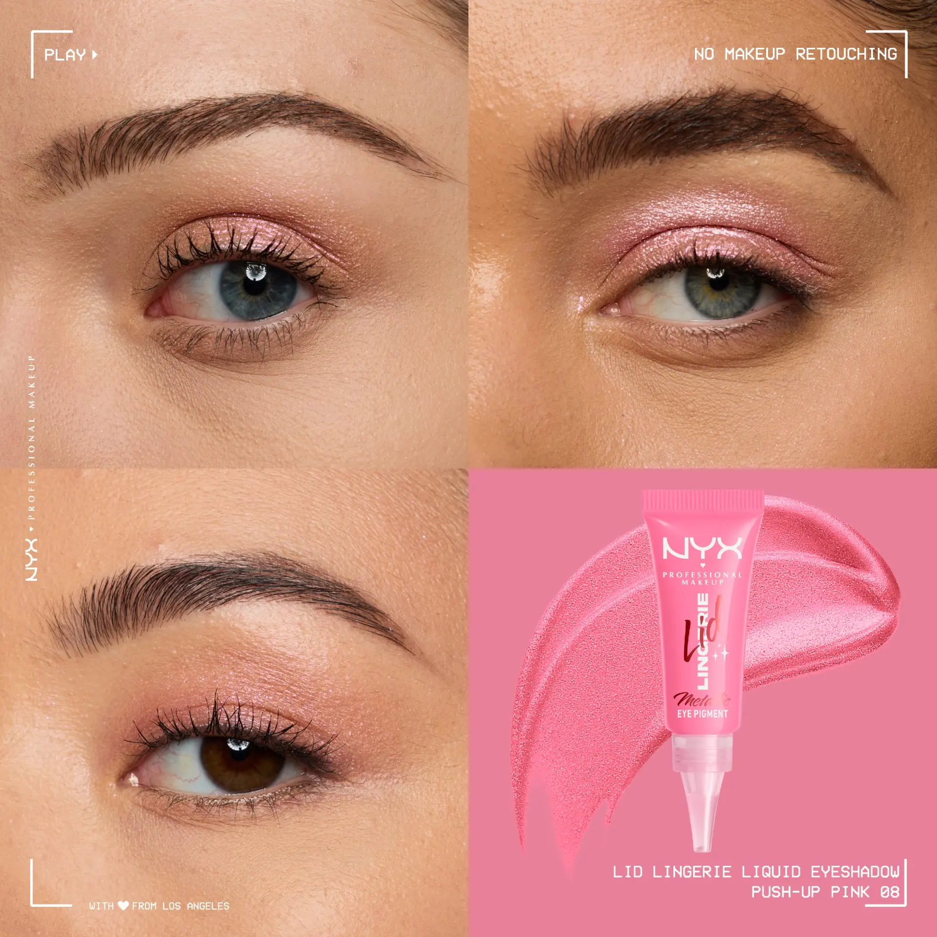 Lid Lingerie Cream Eye Pigment 08 Push Up Pink - Image 2
