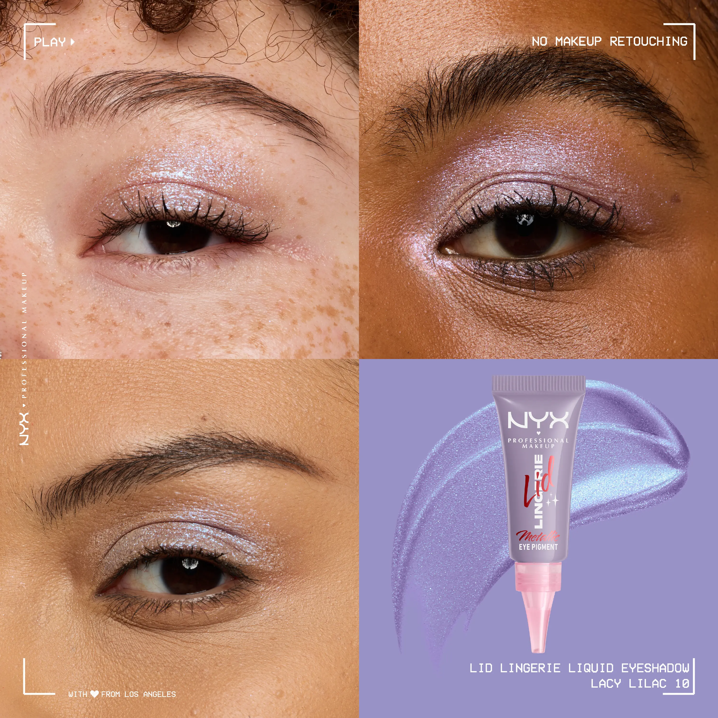 Lid Lingerie Cream Eye Pigment 10 Lacy Lilac - Image 3