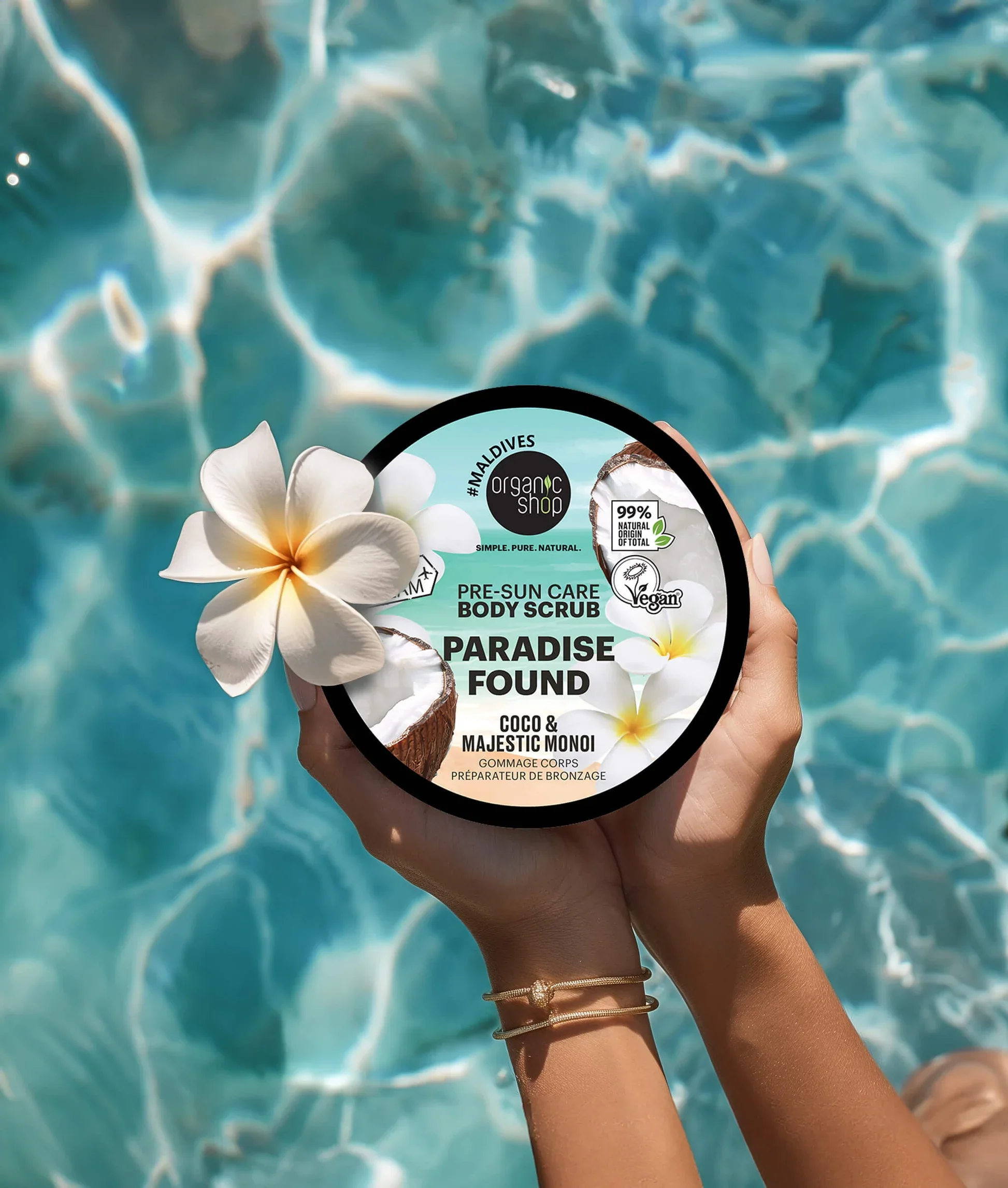 Body Scrub Paradise Found Pre-Sun Care Coco & Majestic Monoi - Image 2