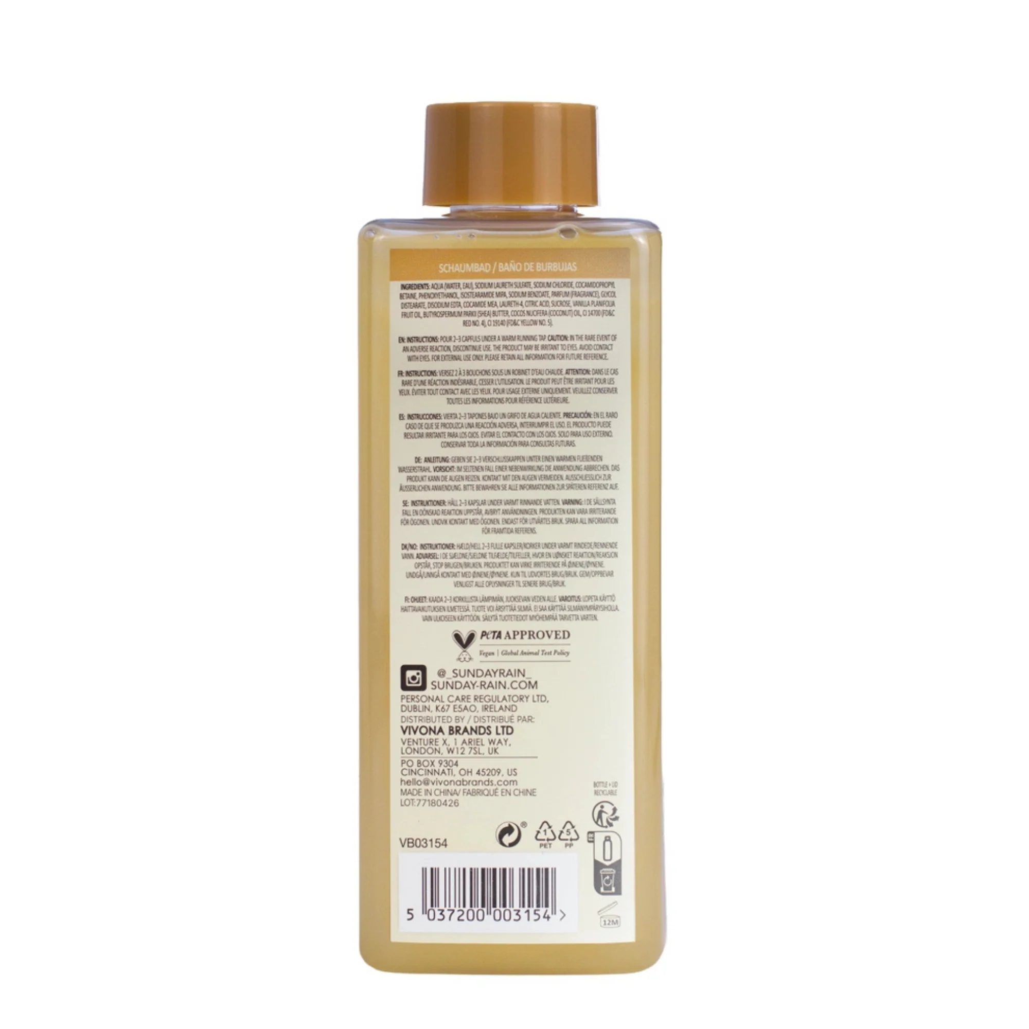 Warm Vanilla Sugar Bubble Bath 520 ml. - Image 4