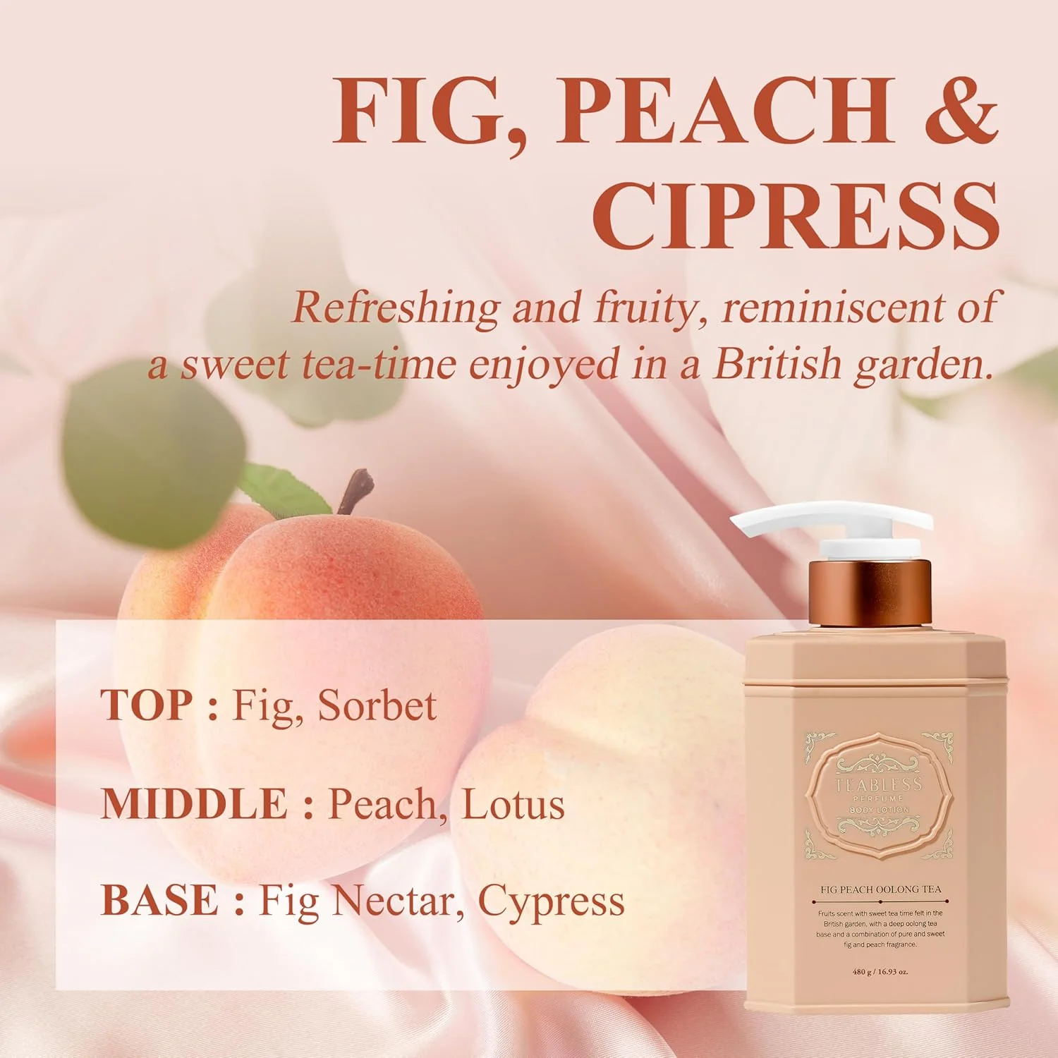Perfume Body Lotion Fig Peach Oolong Tea - Image 4