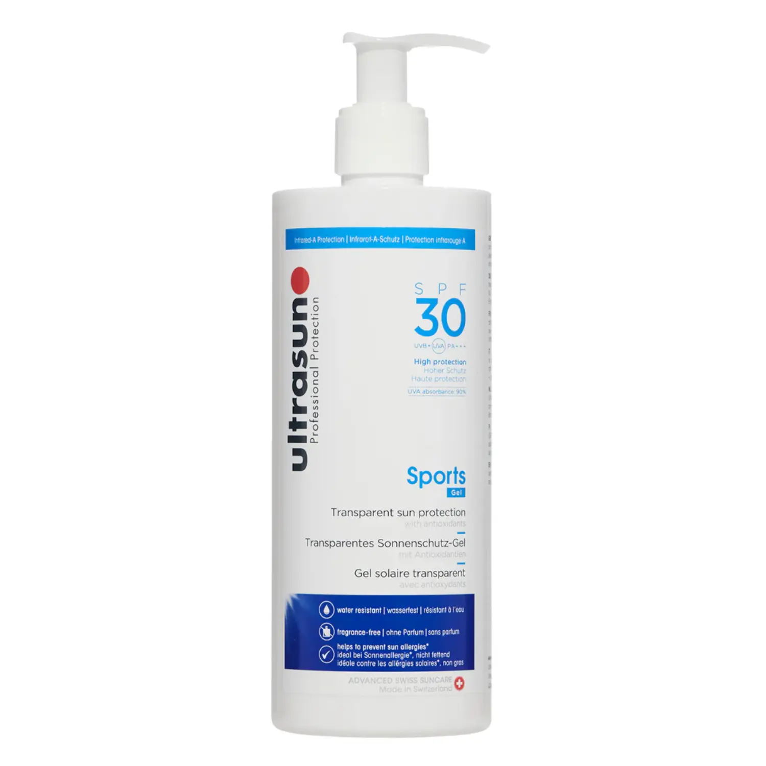 Sports Gel SPF 30 400 ml.